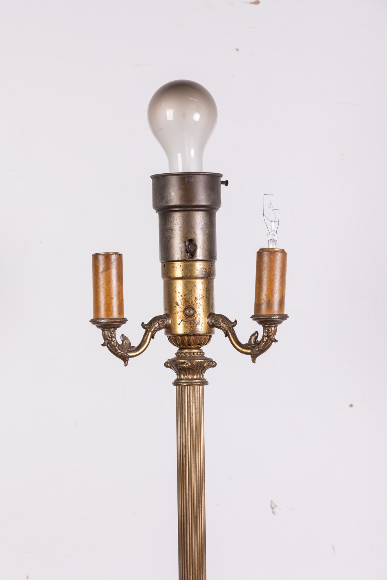 Antique Brass Ornate Floor - 2