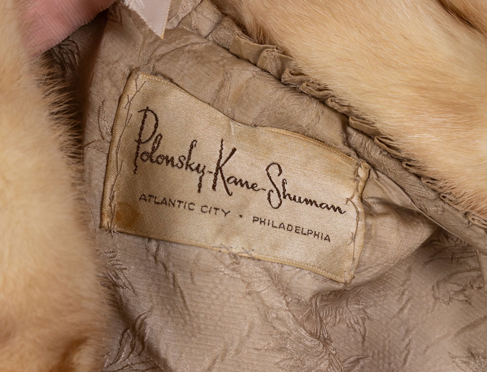 Vintage Fur Capelet by Polonsky-Kane-Shuman of Atlantic City - 2