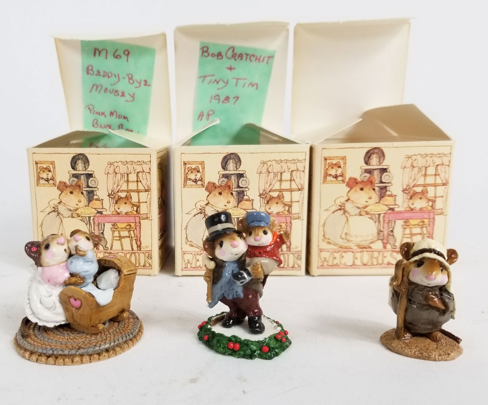 Five Wee Forest Folk Figurines in Box - 3