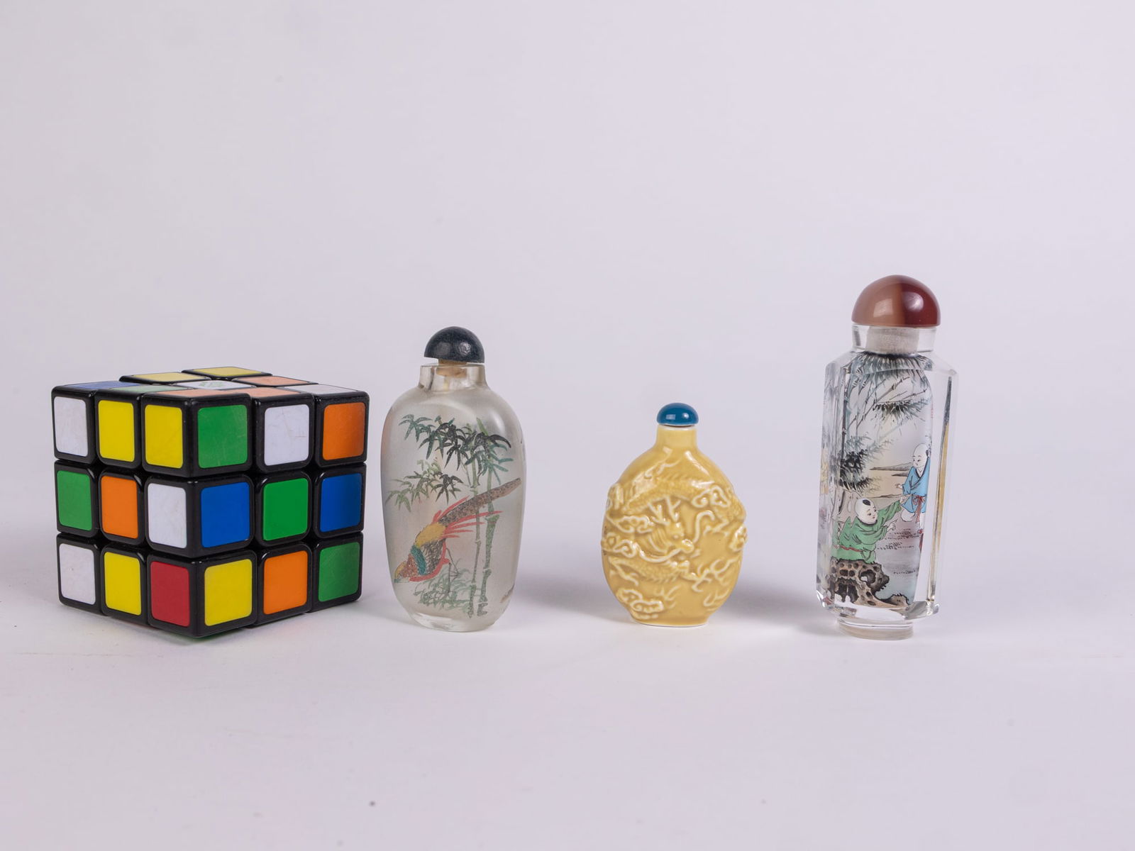 Three Vintage Snuff Bottles - 2