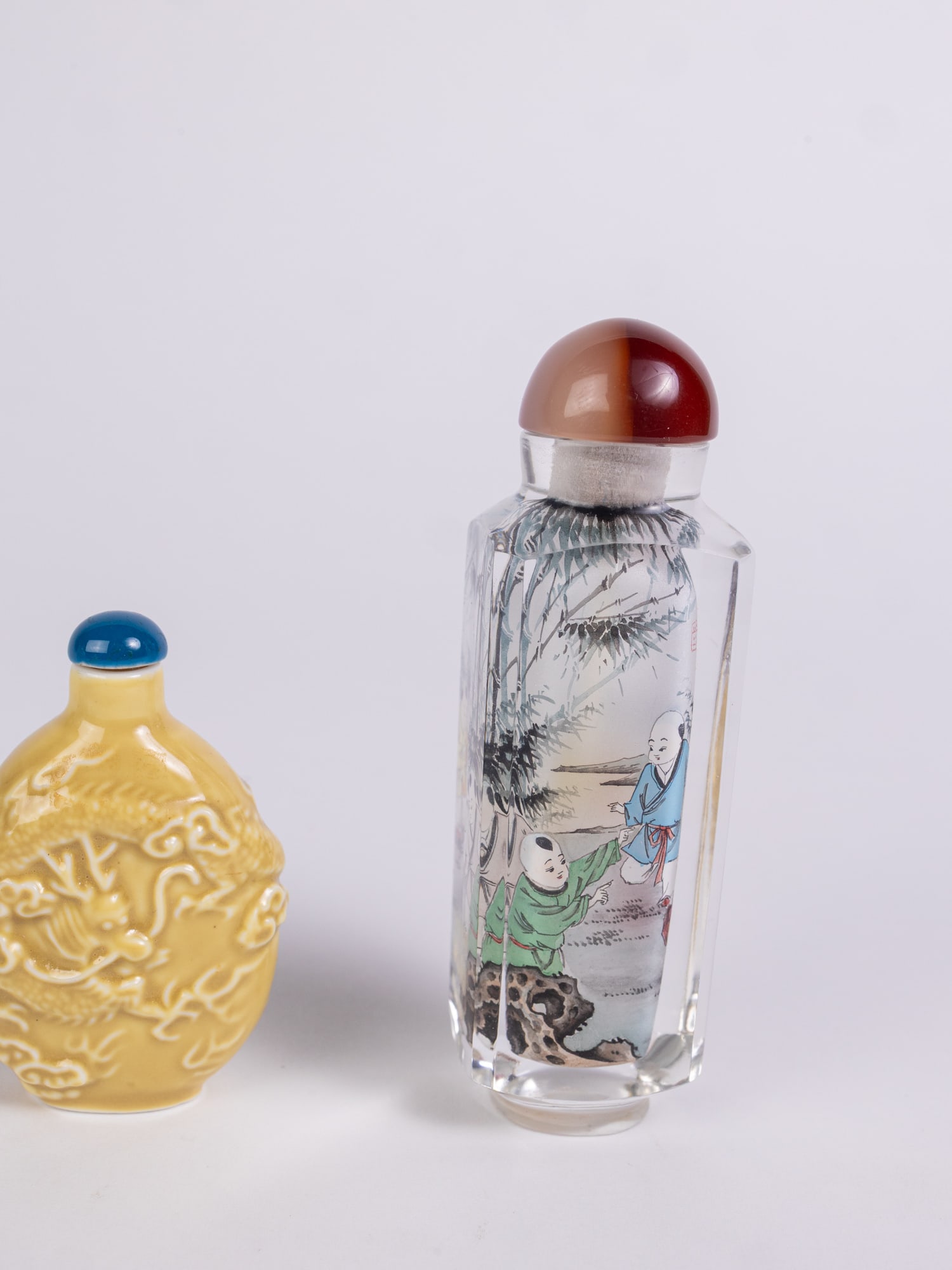 Three Vintage Snuff Bottles - 5