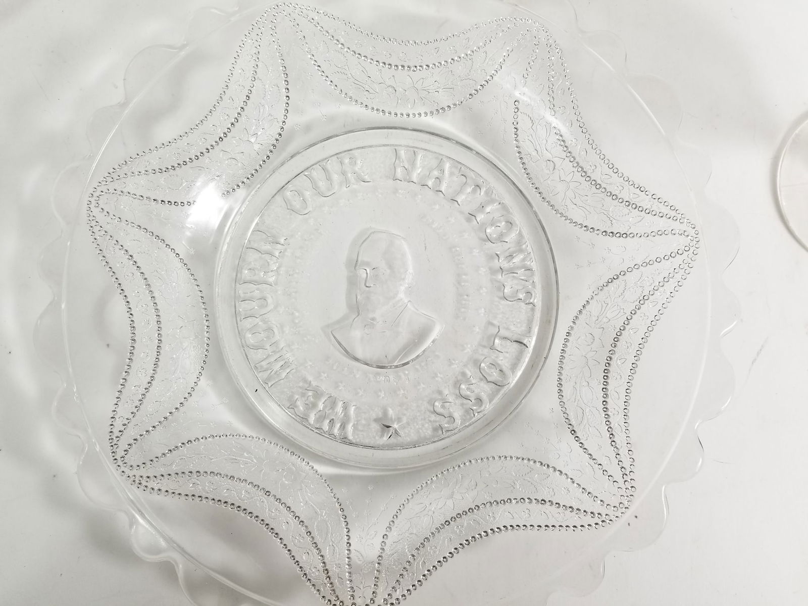 Antique 19th c. Commemorative Glass Dishes - 2
