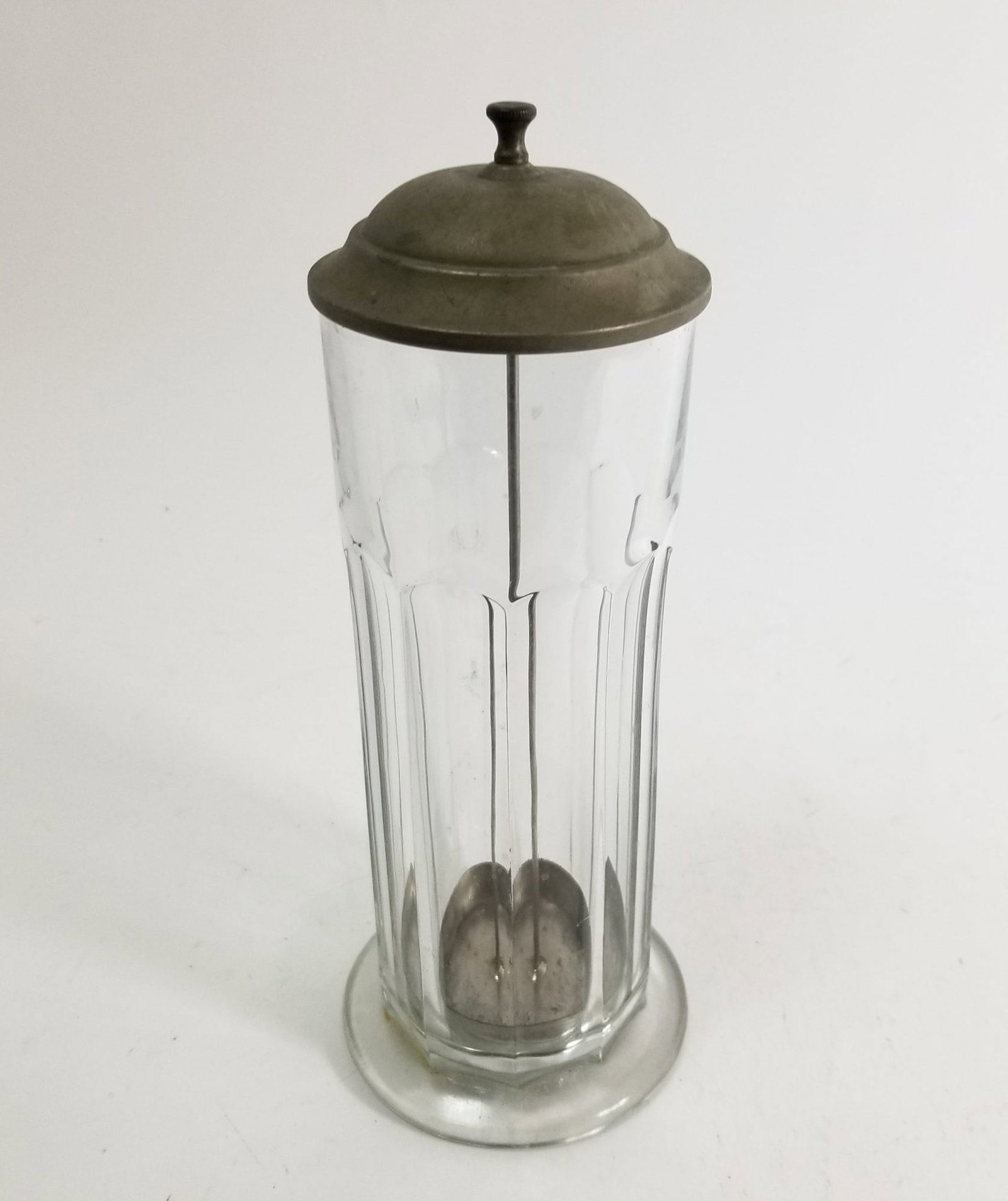 Antique Glass Soda Fountain Straw Holder (1 of 2)