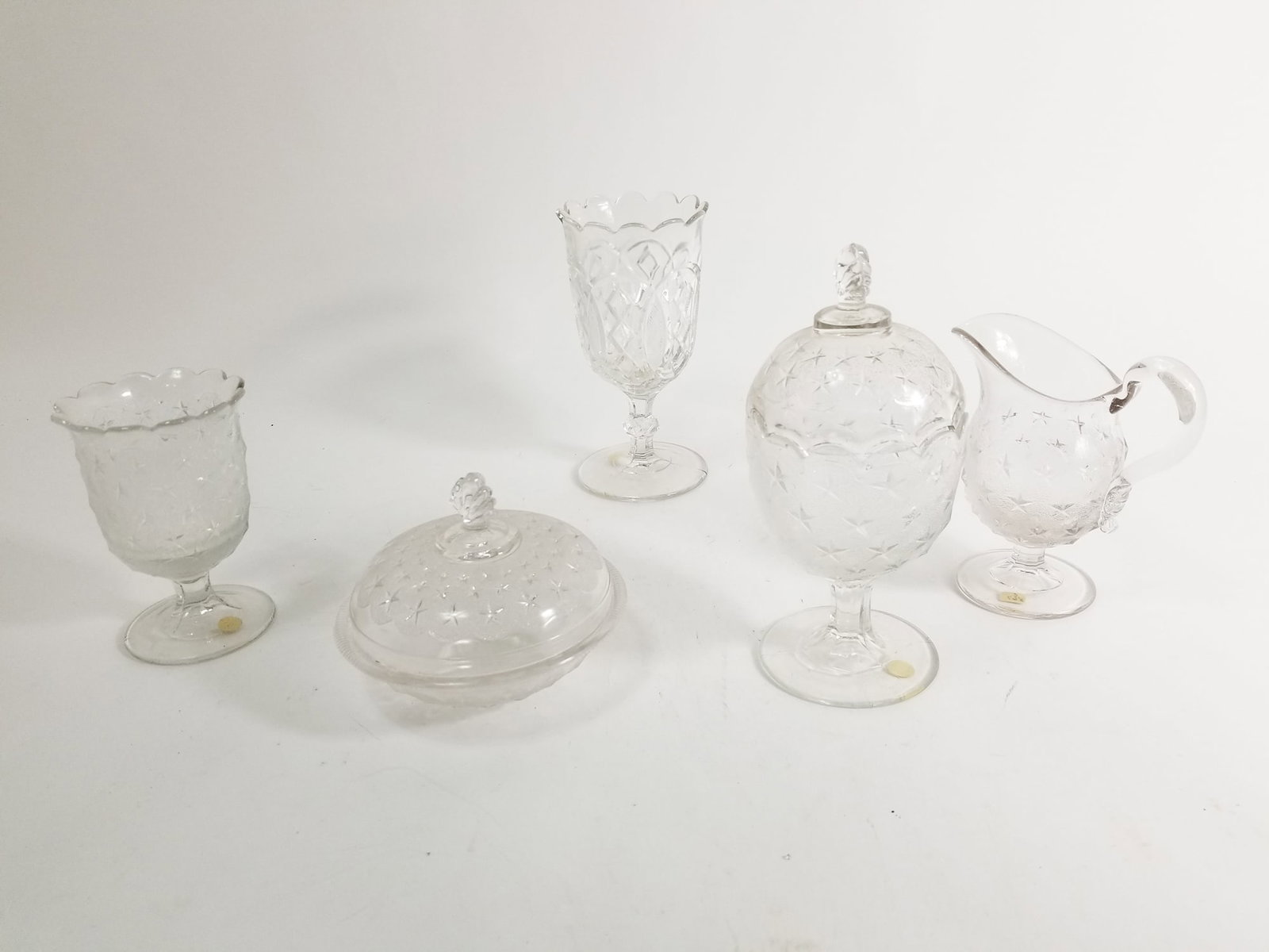 Antique EAPG Assortment ft. Gillinder & Sons Stippled Star (1 of 2)