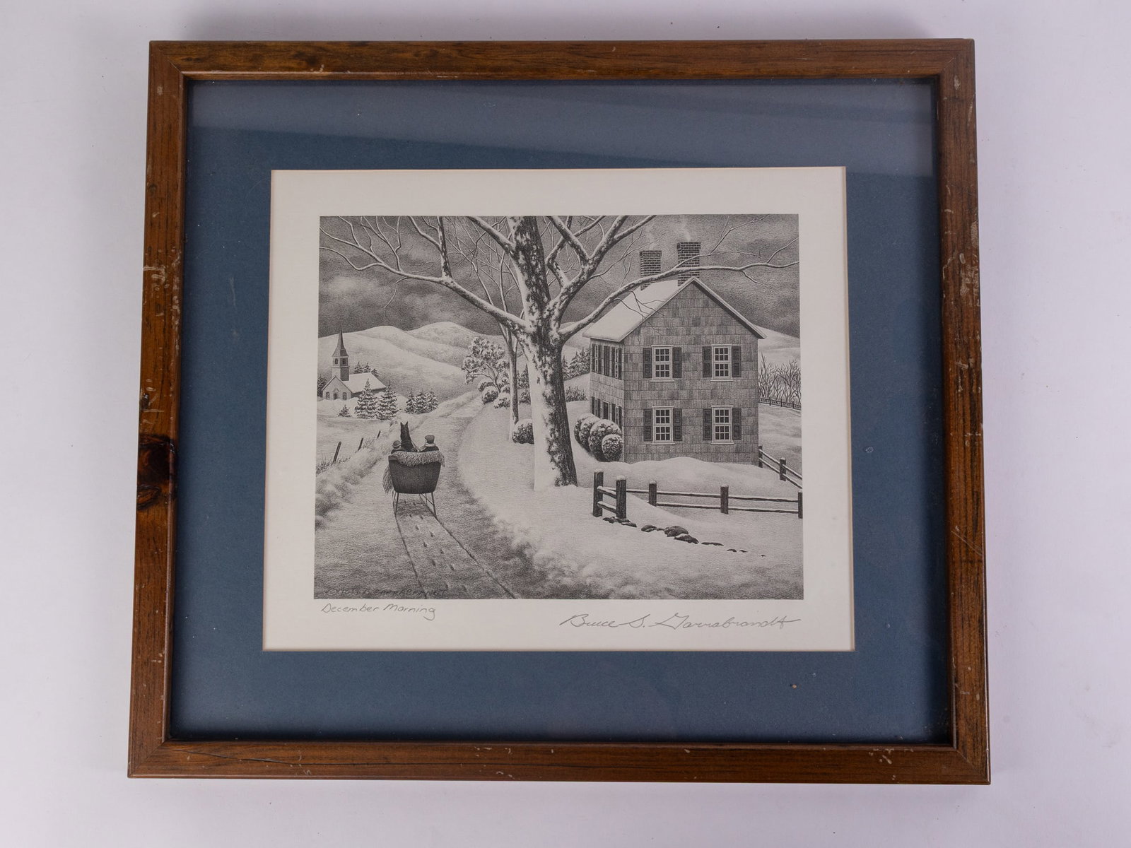 Bruce S. Garrabrand "December Morning" 1988, Hand SIgned Print (1 of 5)