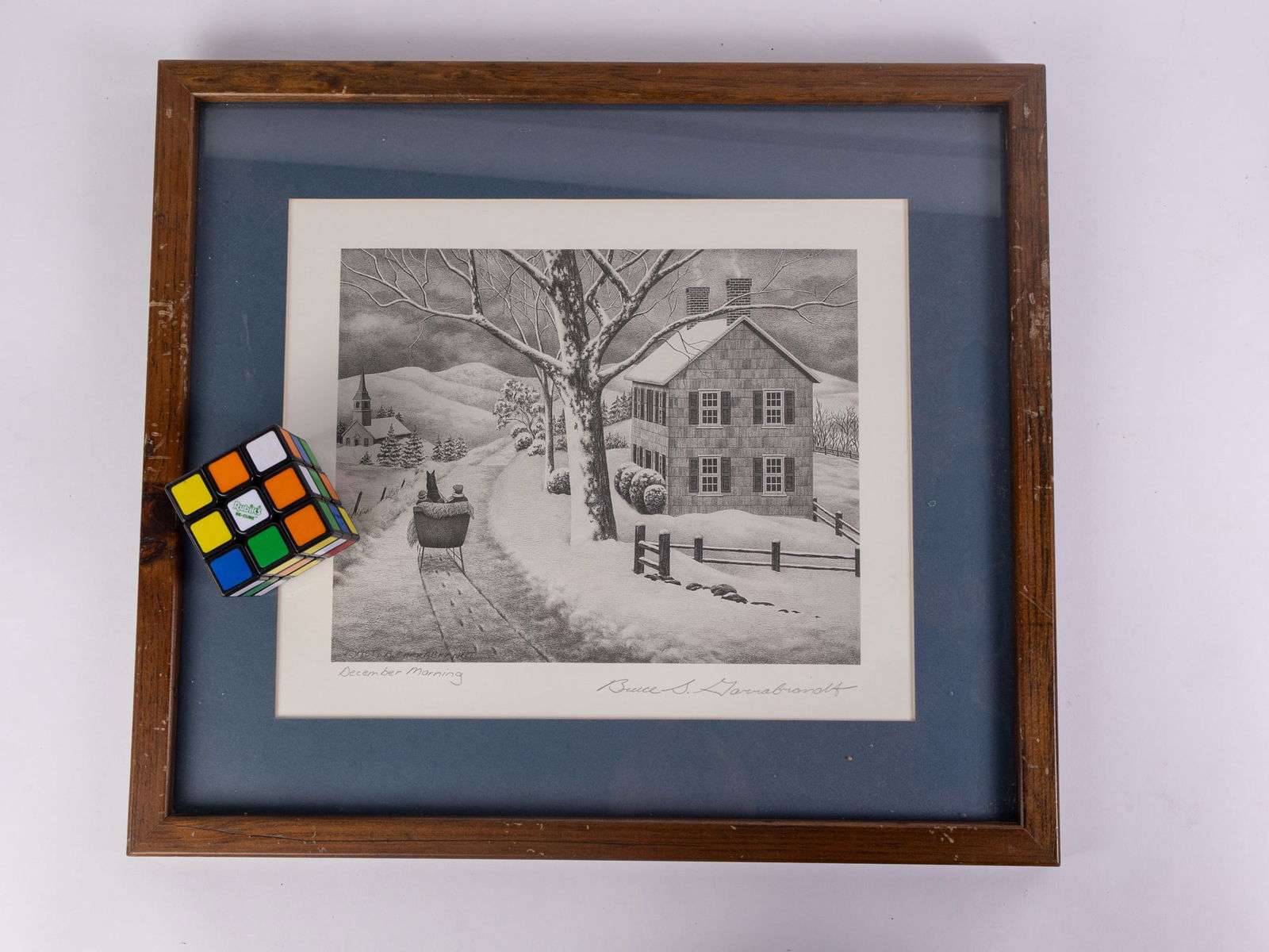 Bruce S. Garrabrand "December Morning" 1988, Hand SIgned Print - 2