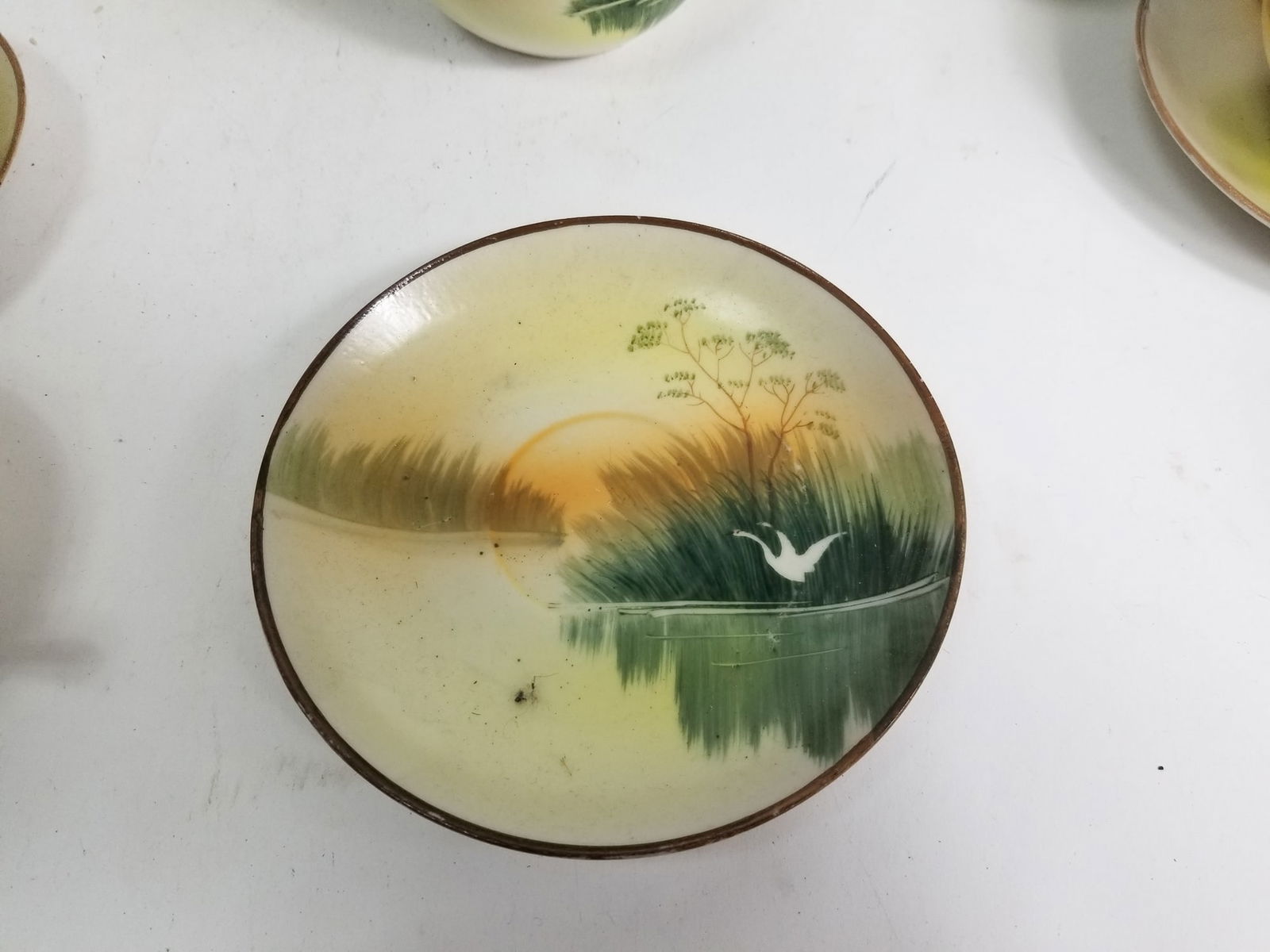 Vintage Japanese Takito Hand Painted Porcelain Set - 2