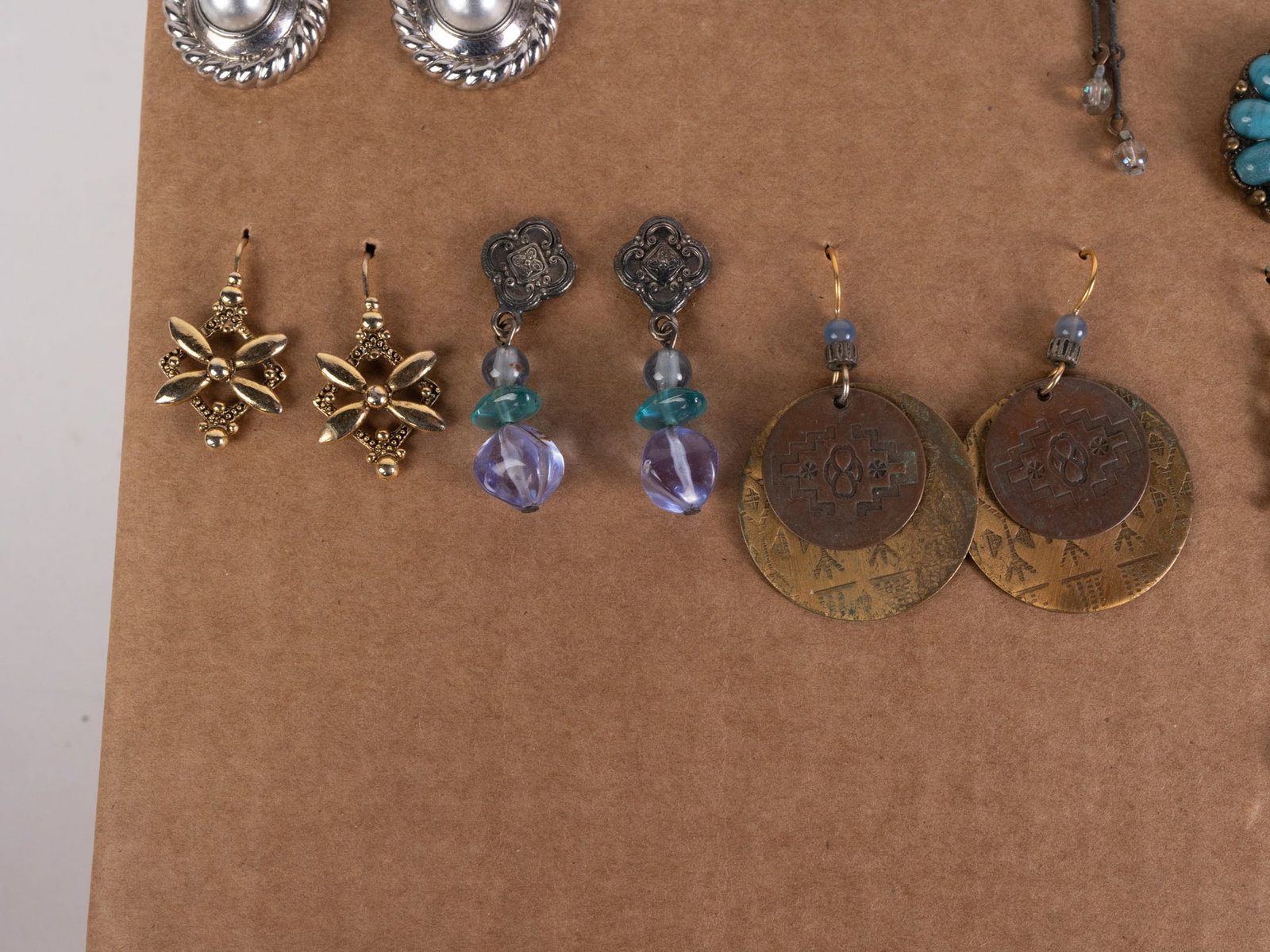 Paired Assortment of Eclectic Earrings - 8