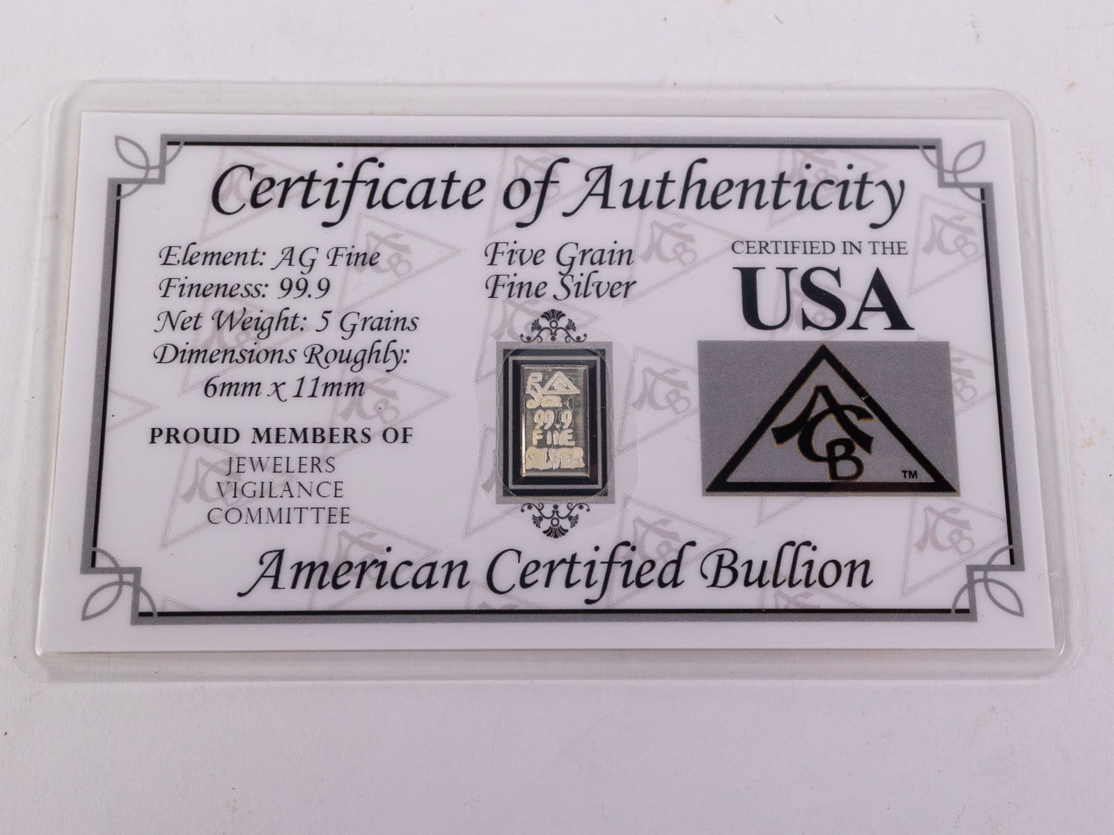 One Grain of Fine Gold and Fine Silver - 2