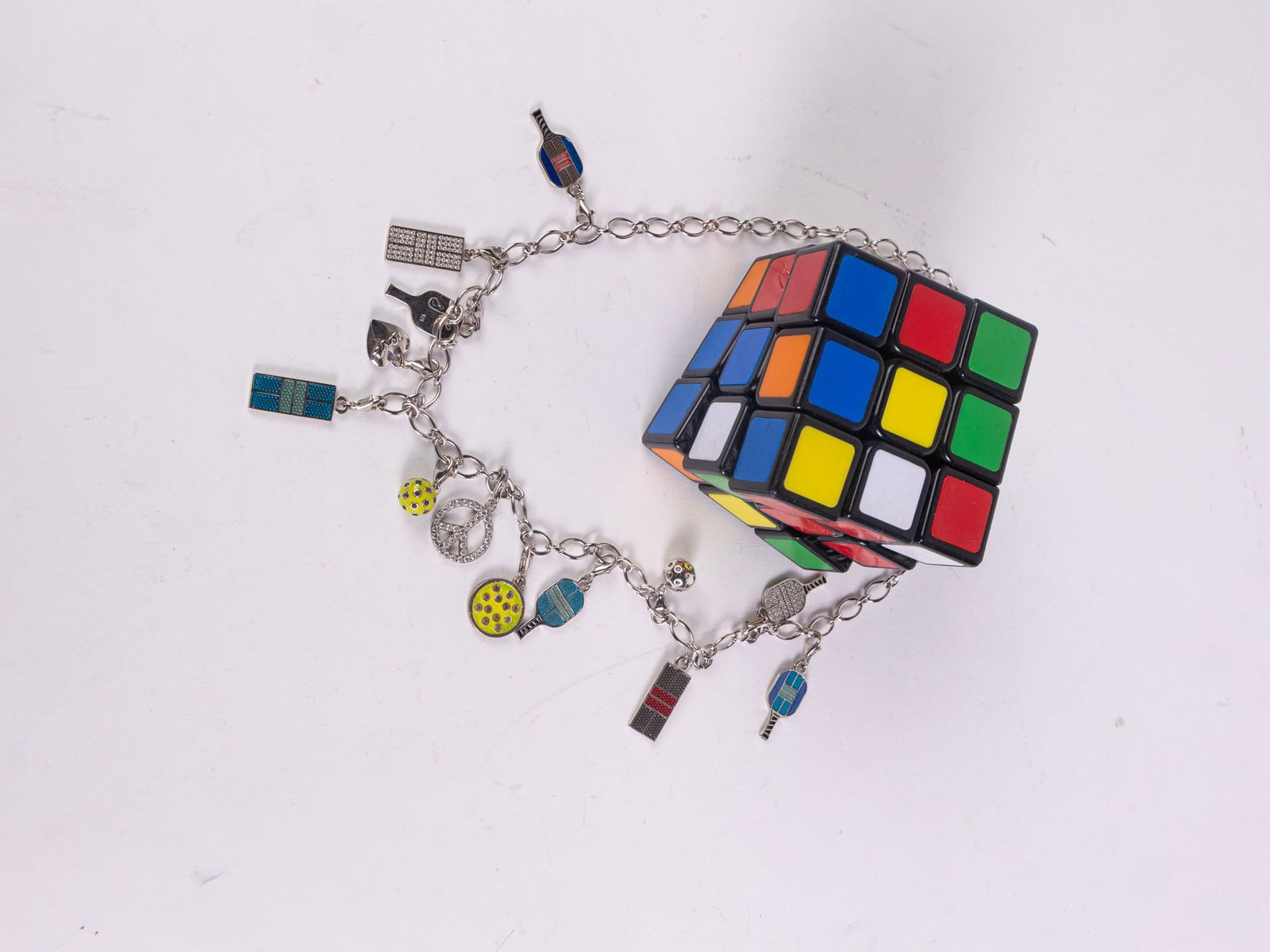 Pickleball Charm Sterling Silver Necklace - 2