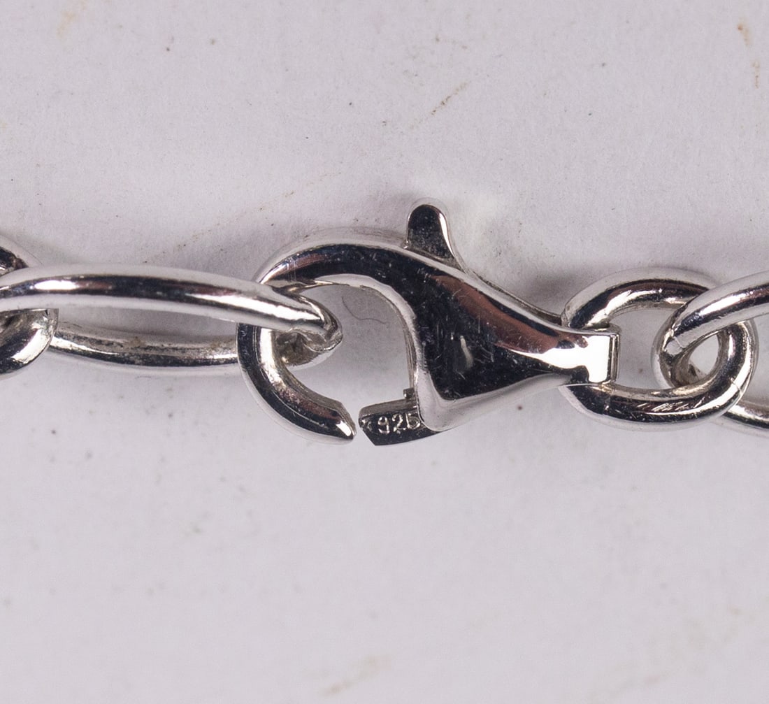 Pickleball Charm Sterling Silver Necklace - 5