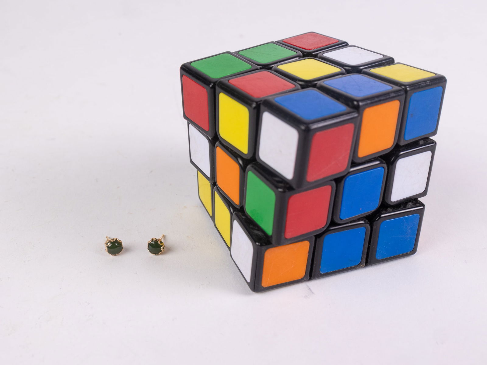 14KY Gold Stud Earrings - 2