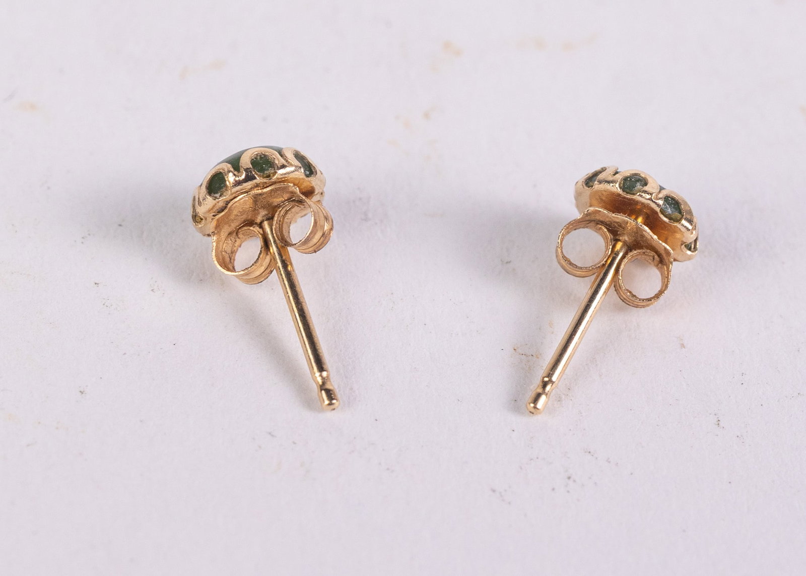 14KY Gold Stud Earrings - 3