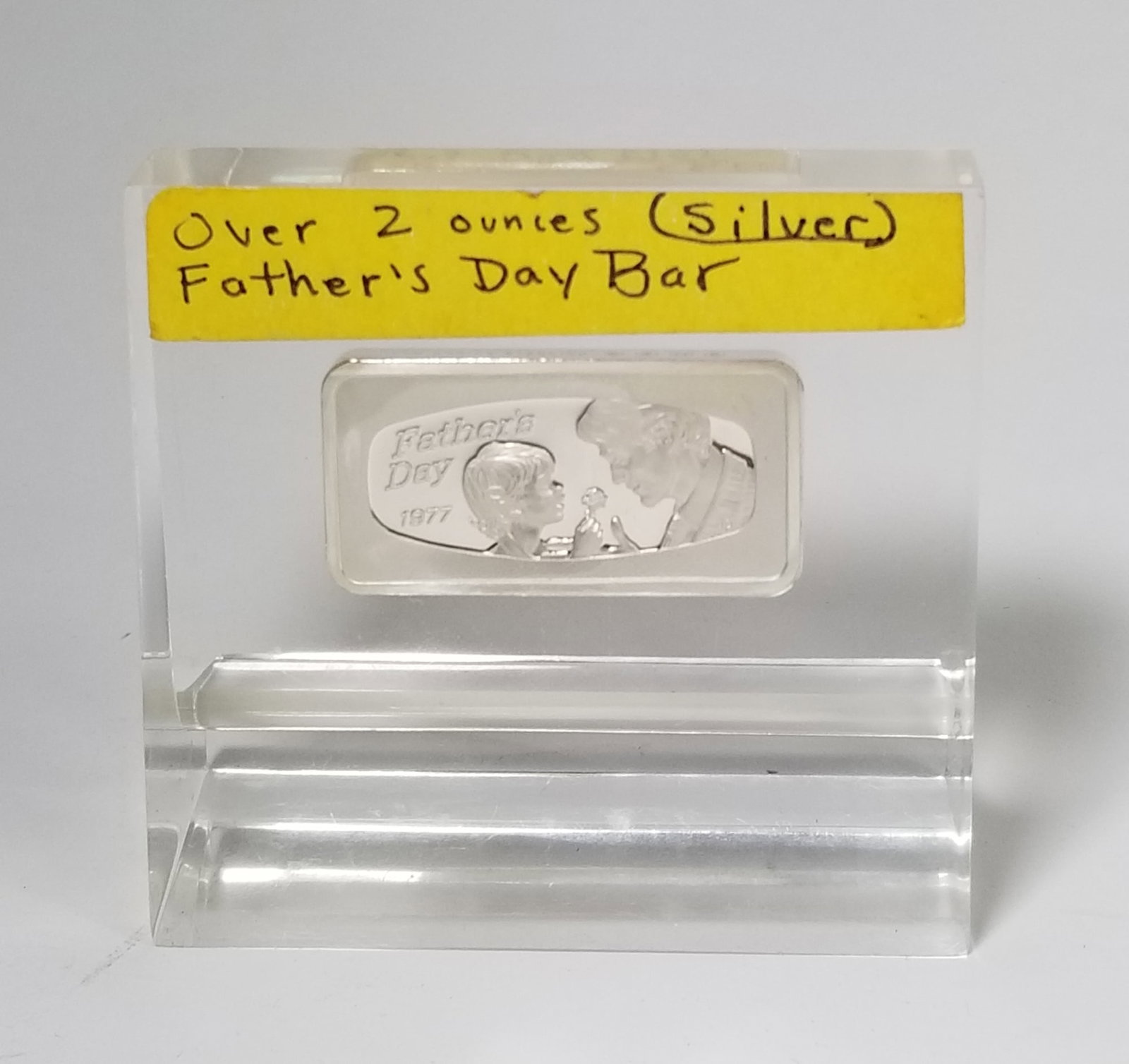 Father's Day 1977 Fine Silver Ingot Paper Weight (1 of 2)