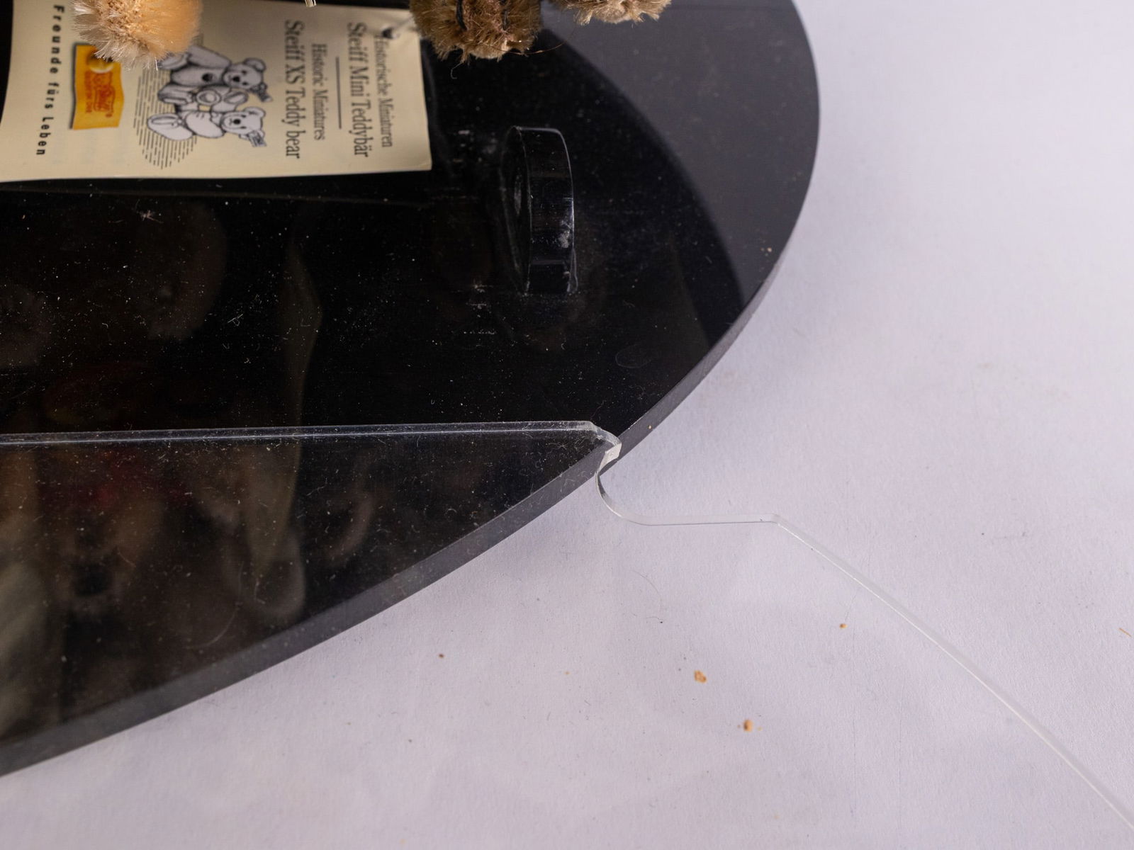 Steiff Acrylic Bear Shaped Display with 18 Miniature XS Teddy Bears - 11