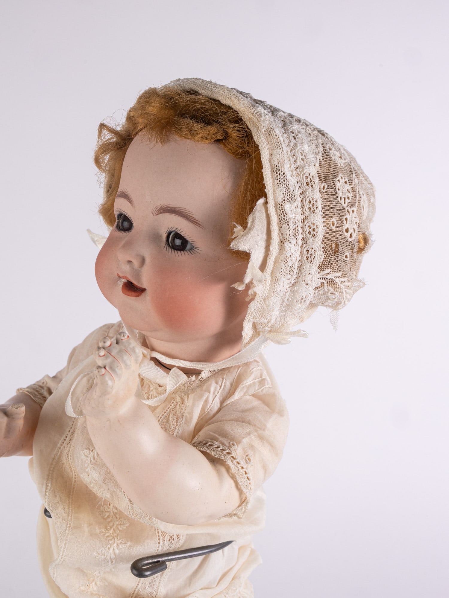Antique German Kammer and Reinhardt Flirty Eyed Bisque Character Doll - 3