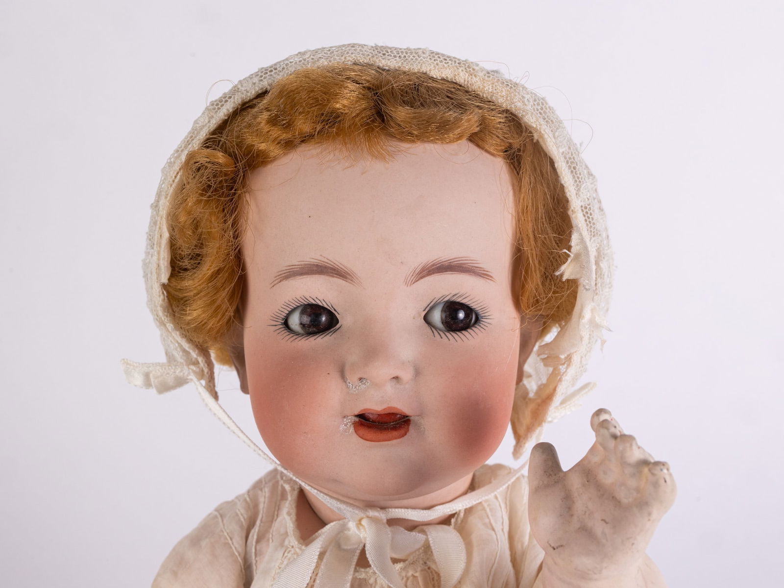 Antique German Kammer and Reinhardt Flirty Eyed Bisque Character Doll - 8