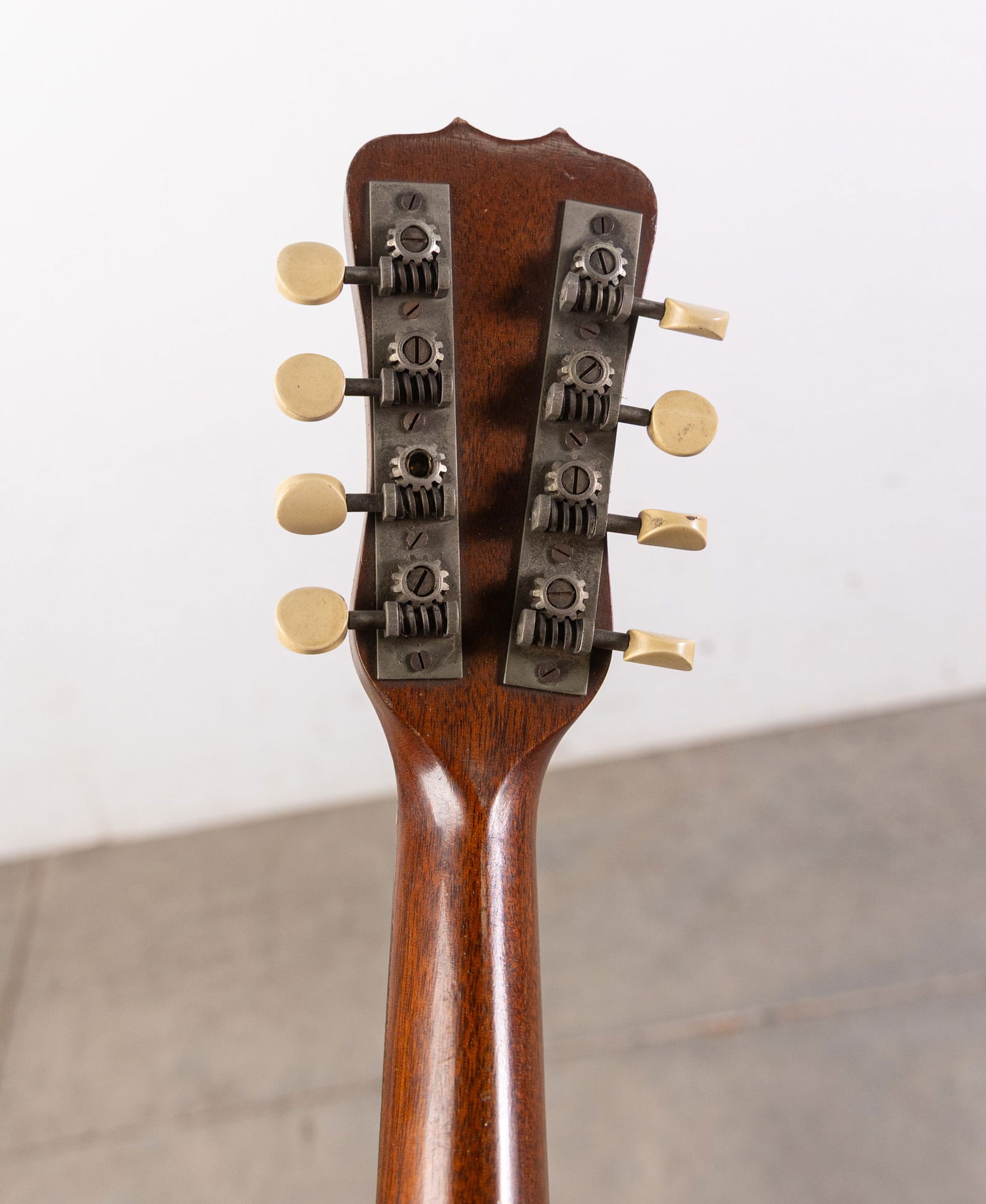 Antique Bowl Back Mandolin with Nice Floral Inlay - 4