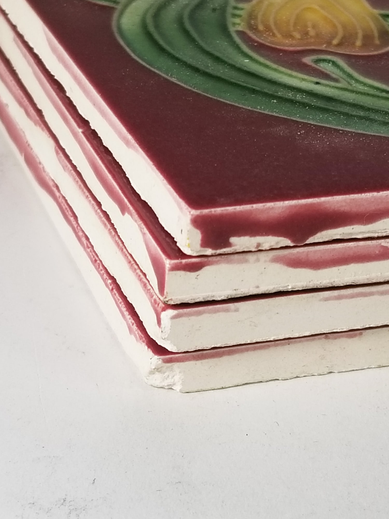 Set of Four Ceramic Art Nouveau Style Tiles - 3