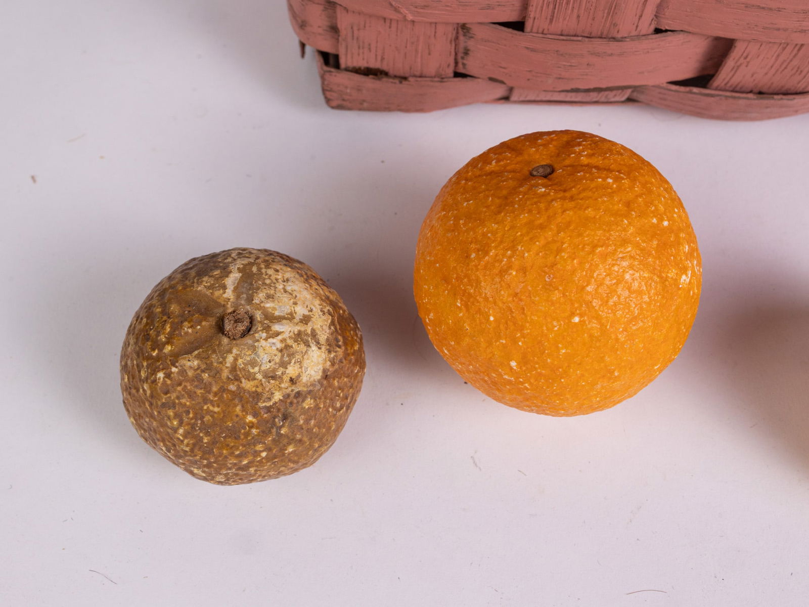 Antique Italian Carved Alabaster Citrus Sculpture Assortment - 3