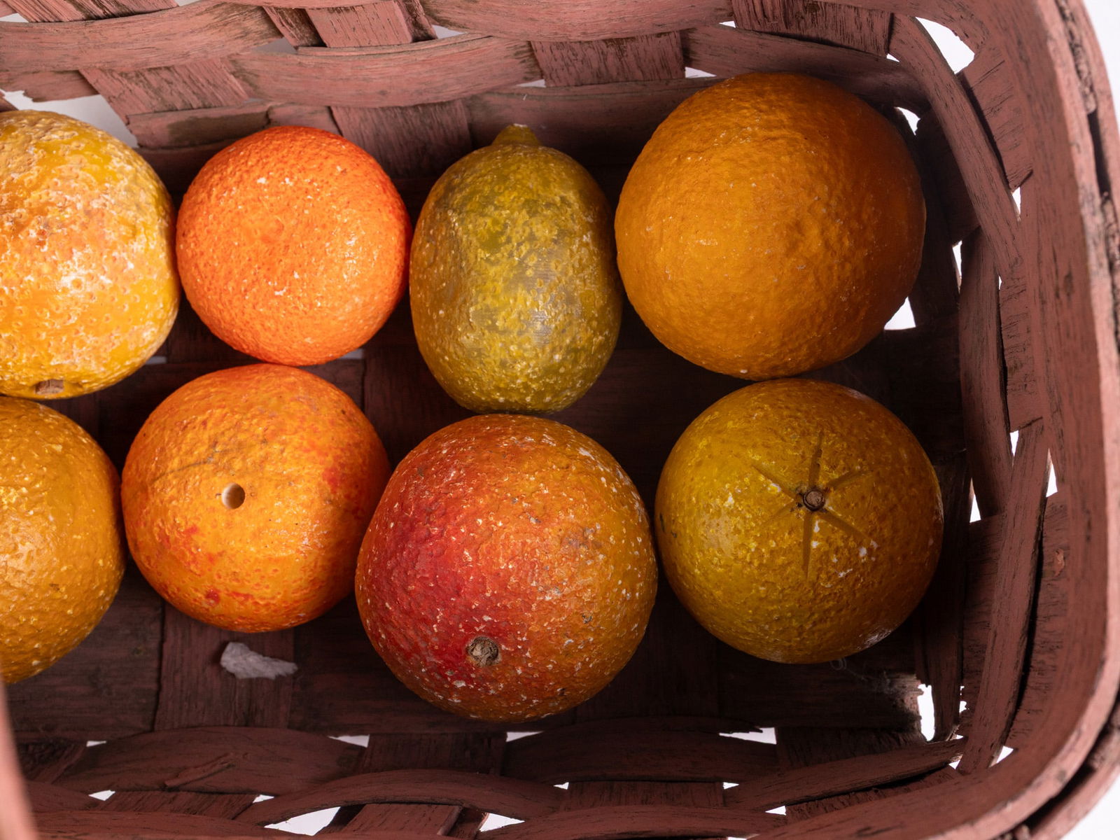 Antique Italian Carved Alabaster Citrus Sculpture Assortment - 5