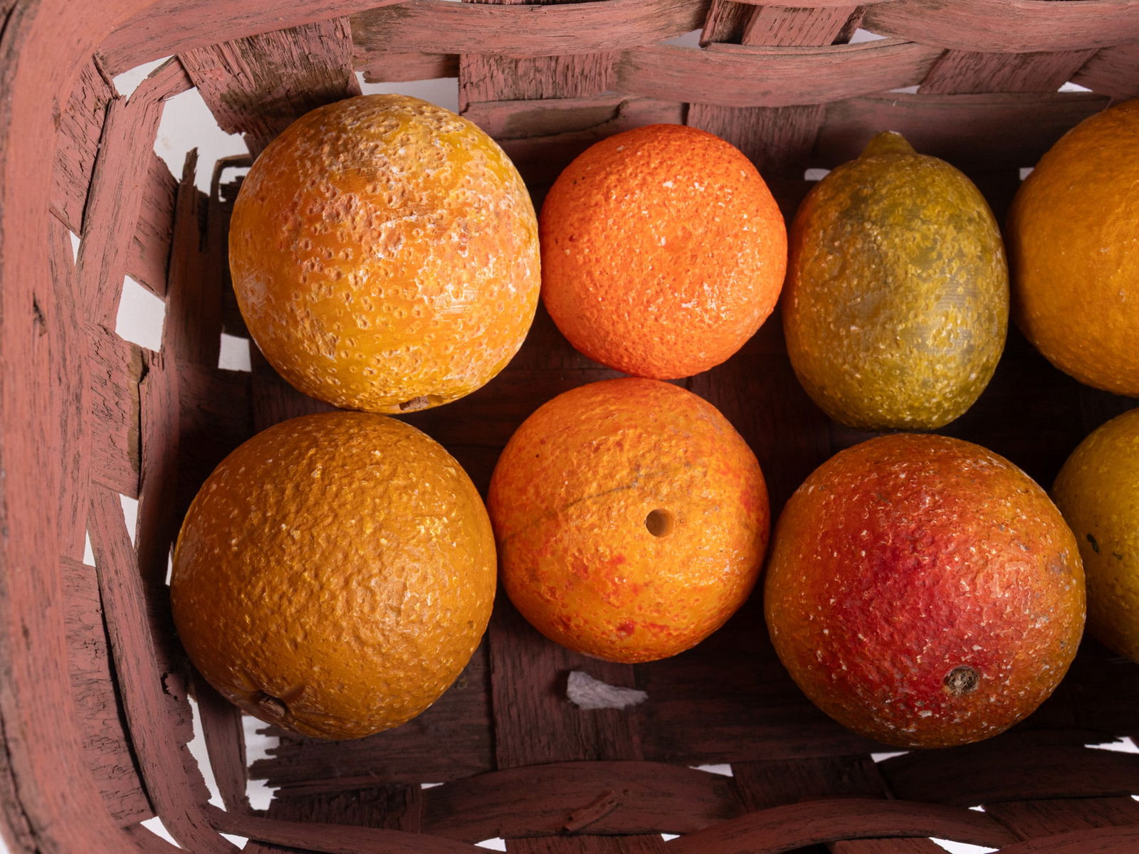 Antique Italian Carved Alabaster Citrus Sculpture Assortment - 6