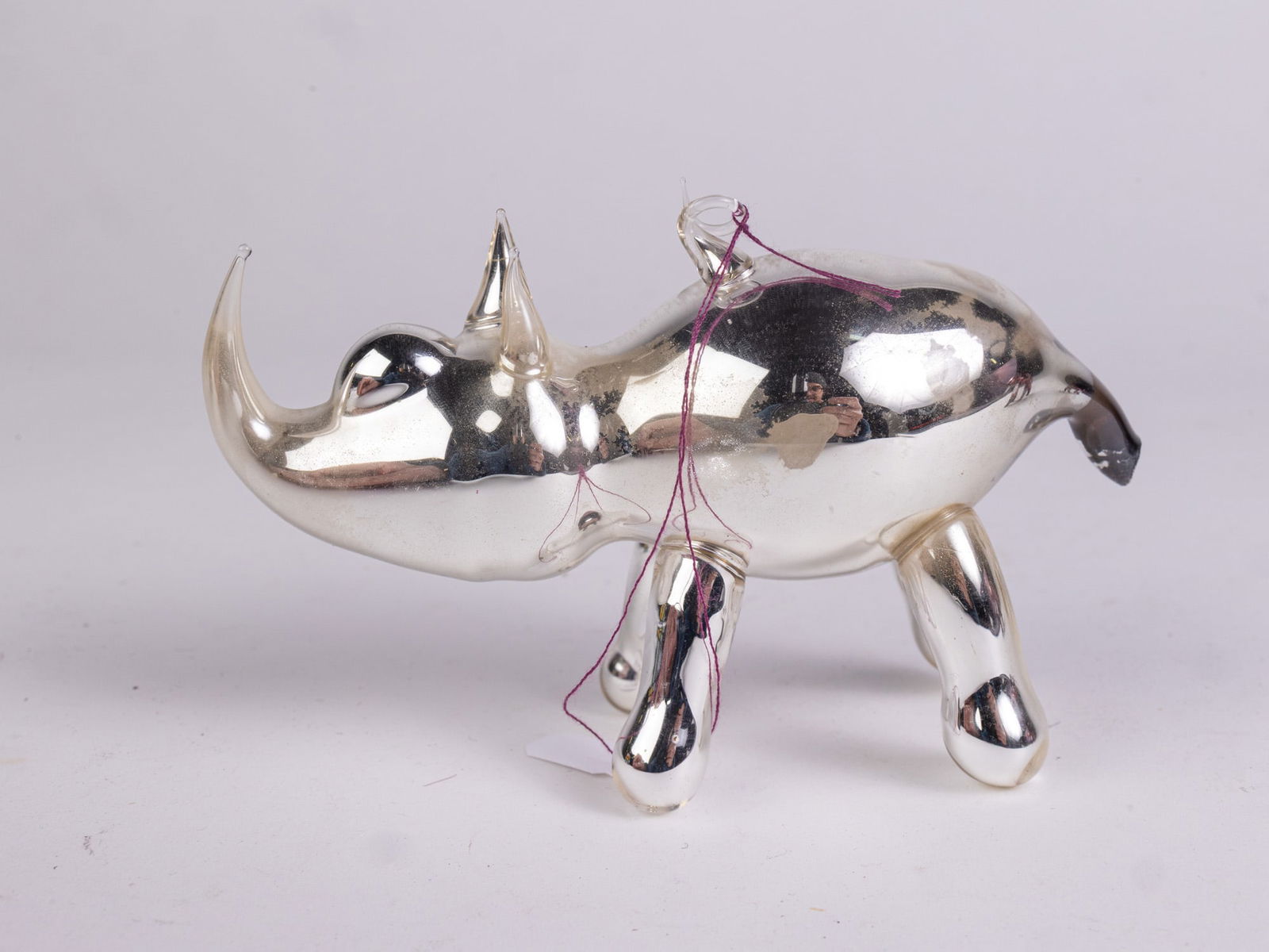 Two Mercury Glass German Animal Figure Ornaments - 4