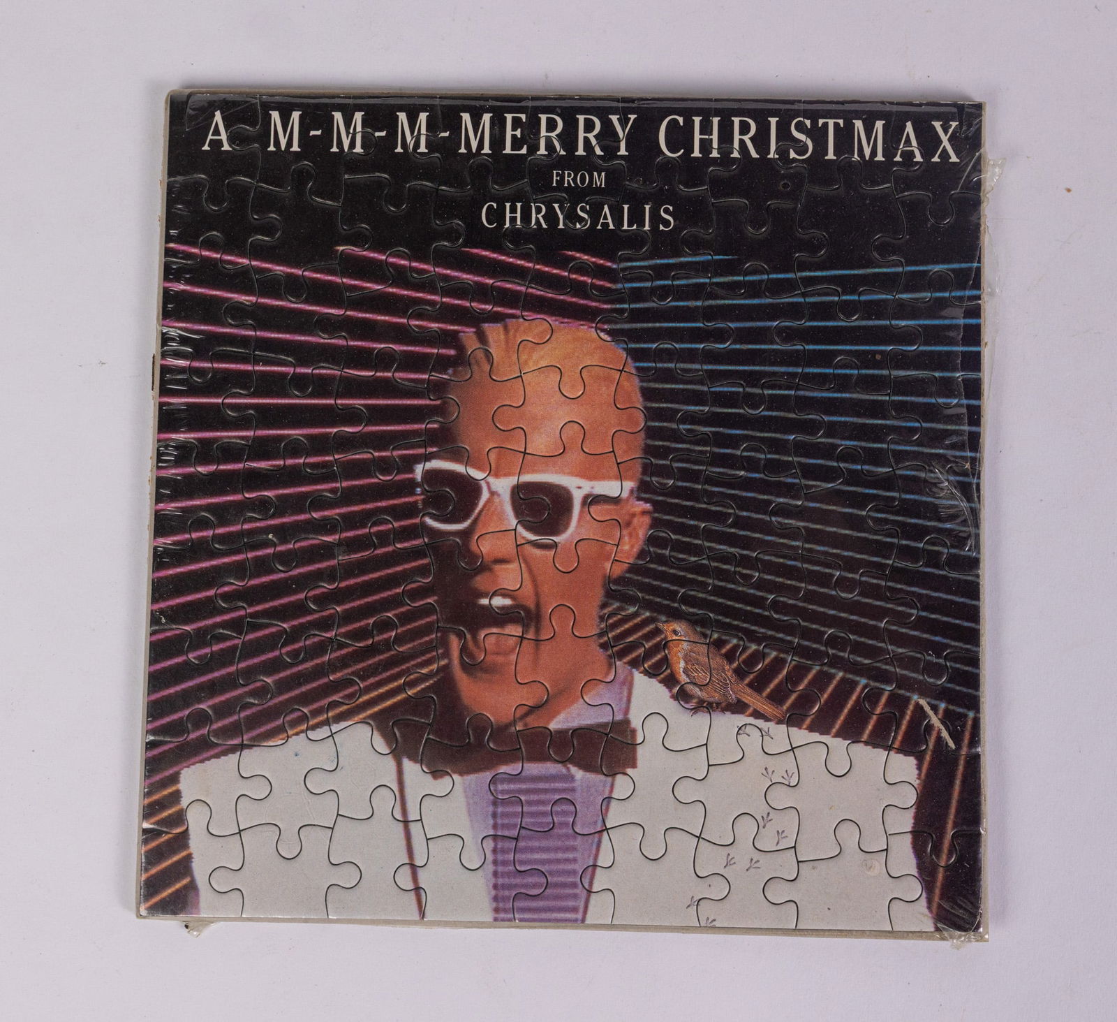 Max Headroom Vintage Promo Puzzle "A M-M-M-Merry Christmax from Chrysalis" (1 of 4)