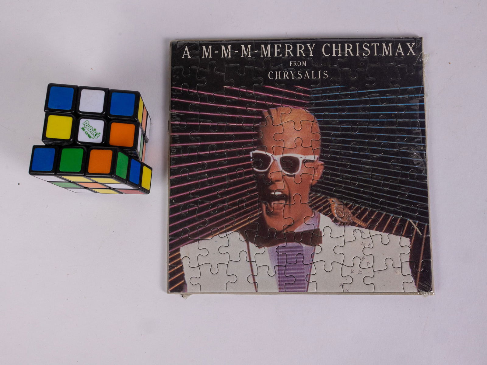 Max Headroom Vintage Promo Puzzle "A M-M-M-Merry Christmax from Chrysalis" - 2