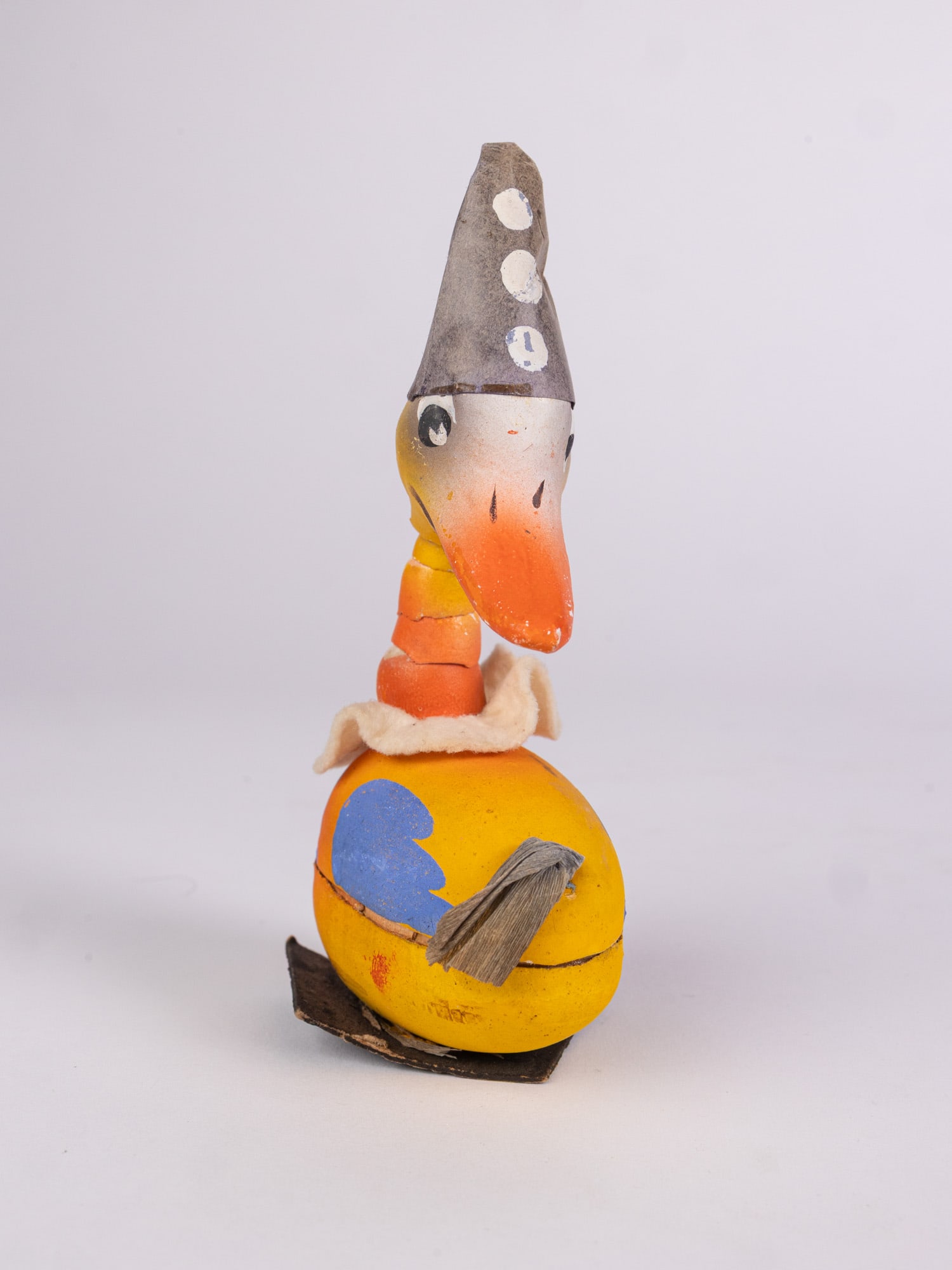 Scarce Vintage Circus Clown Goose Candy Container w/ Articulated Neck (1 of 5)