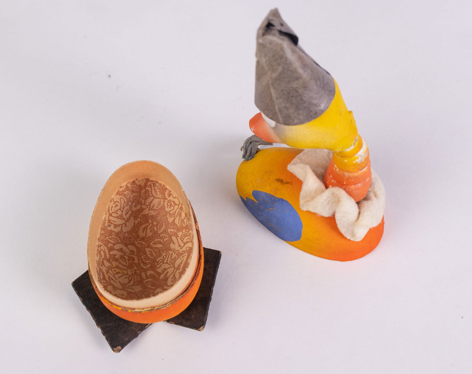 Scarce Vintage Circus Clown Goose Candy Container w/ Articulated Neck - 5