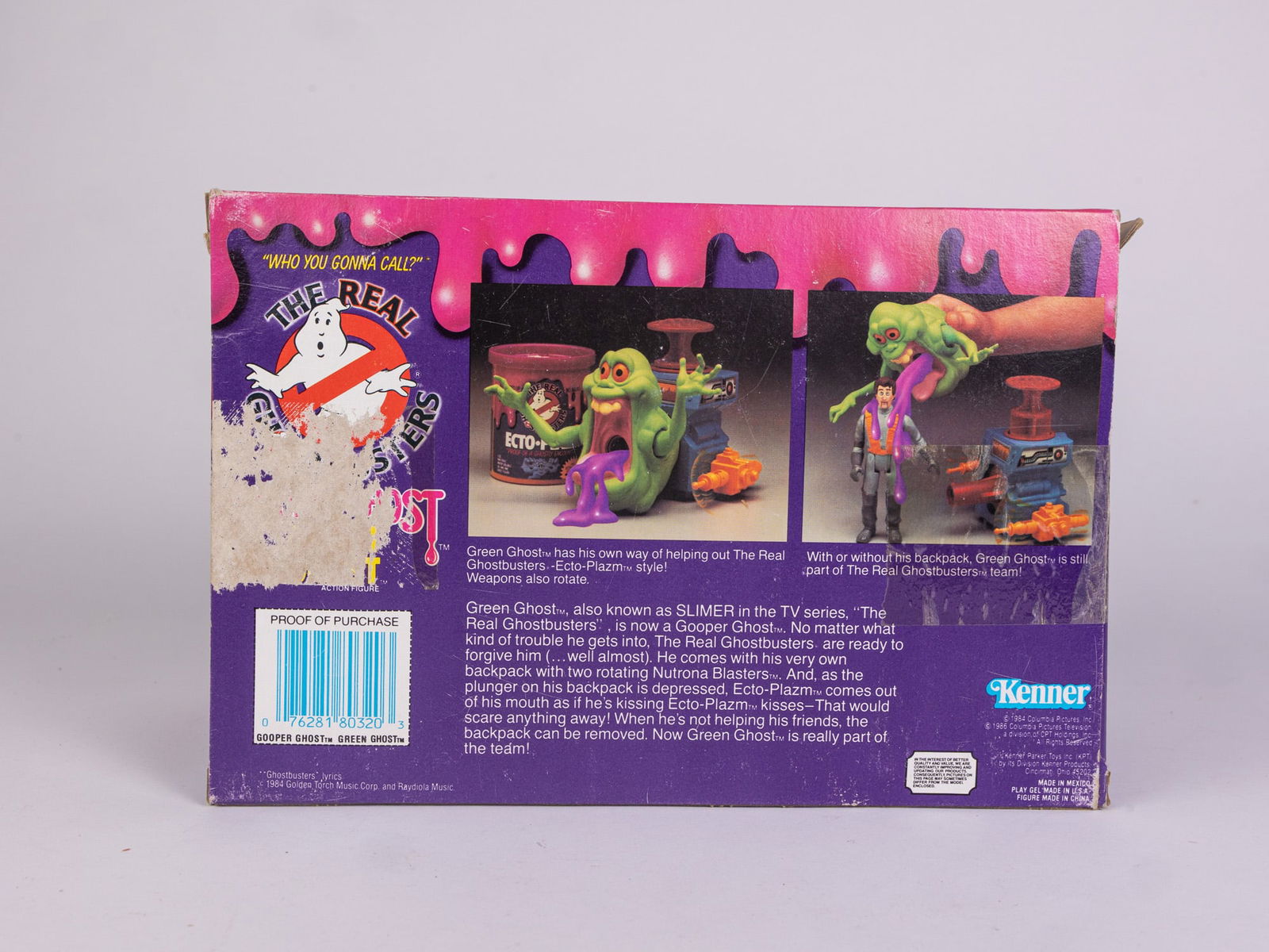 Vintage Kenner 1986 Ghostbusters Gooper Ghost Green Ghost ECTO-PLAZM IOB - 7