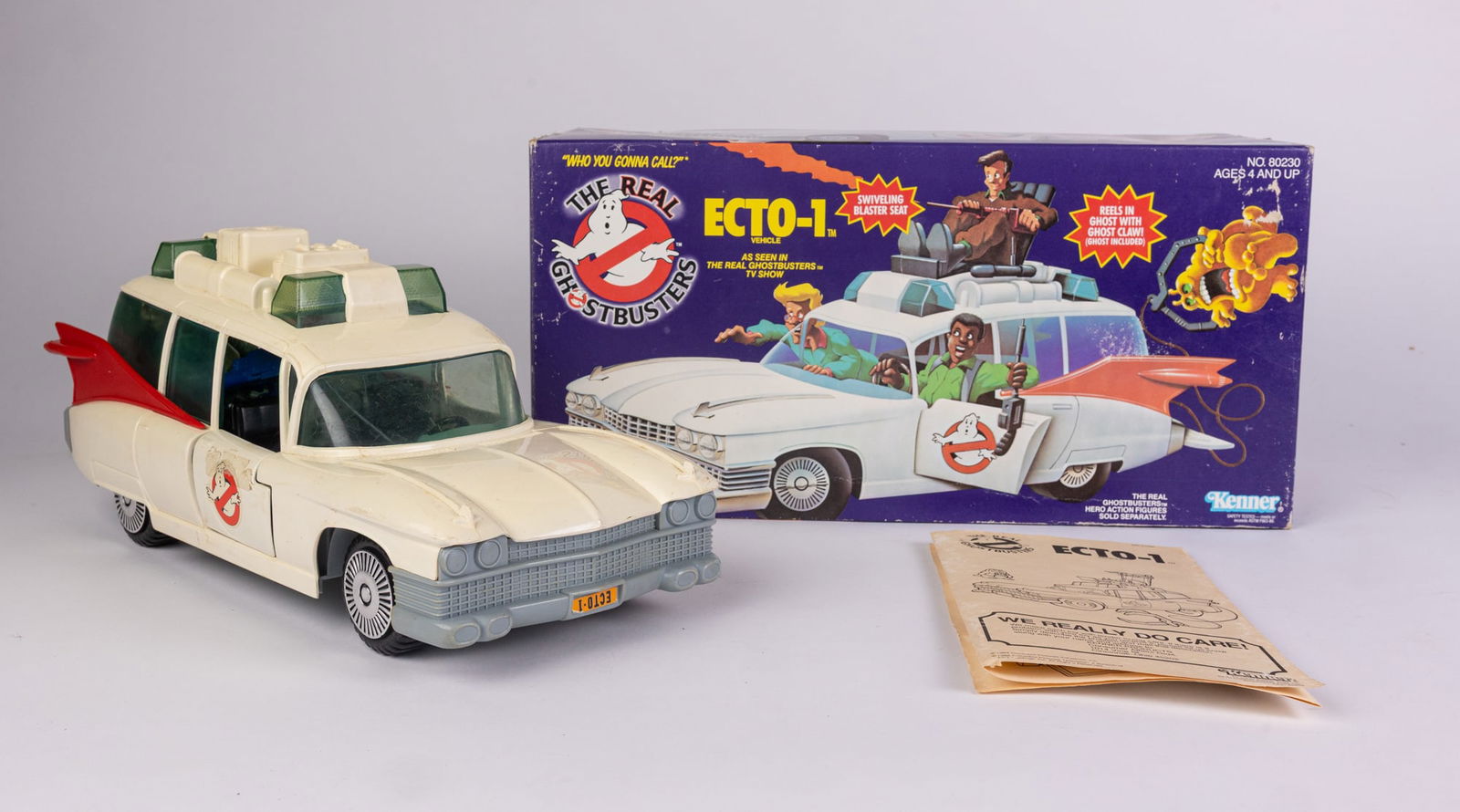 Vintage Kenner 1986 The Real Ghostbusters ECTO-1 Car Vehicle IOB: Vintage Kenner 1986 The Real Ghostbusters ECTO-1 Car Vehicle IOBSize7.5" x 15" x 5"LiteratureBrooks Auction – Online Auction Terms & Conditions Contact: (856) 694-2960 | info@brooks.auction