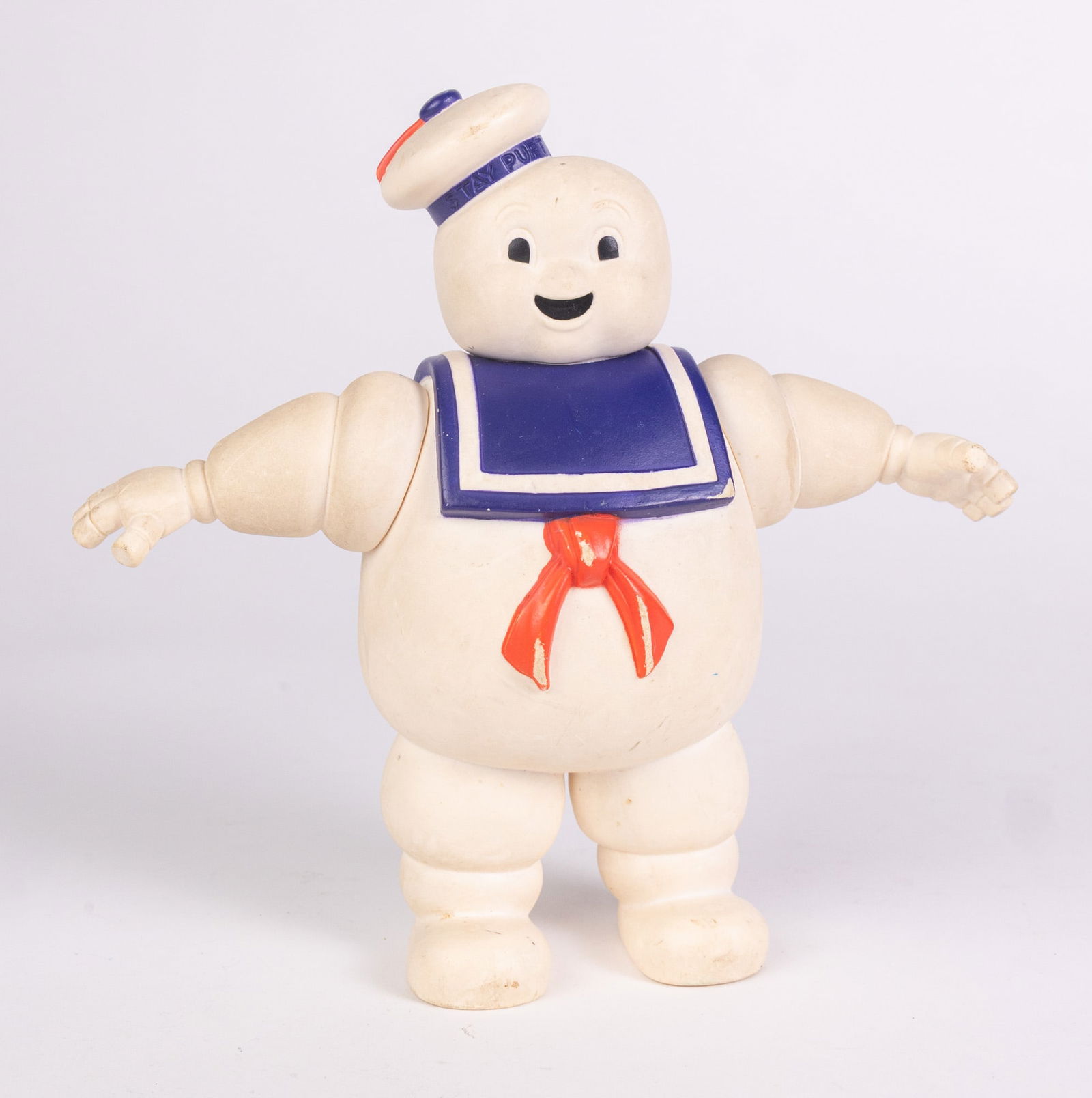 Vintage Kenner 80's Green Ghost & Stay-Puft Man Figures & Slimer Pullover - 7