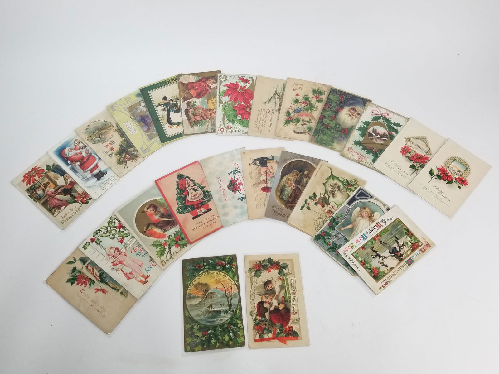 Grouping of Antique Christmas Postcards (1 of 3)