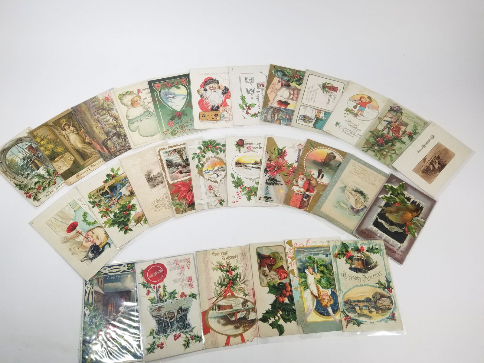Grouping of Antique Christmas Postcards (1 of 4)