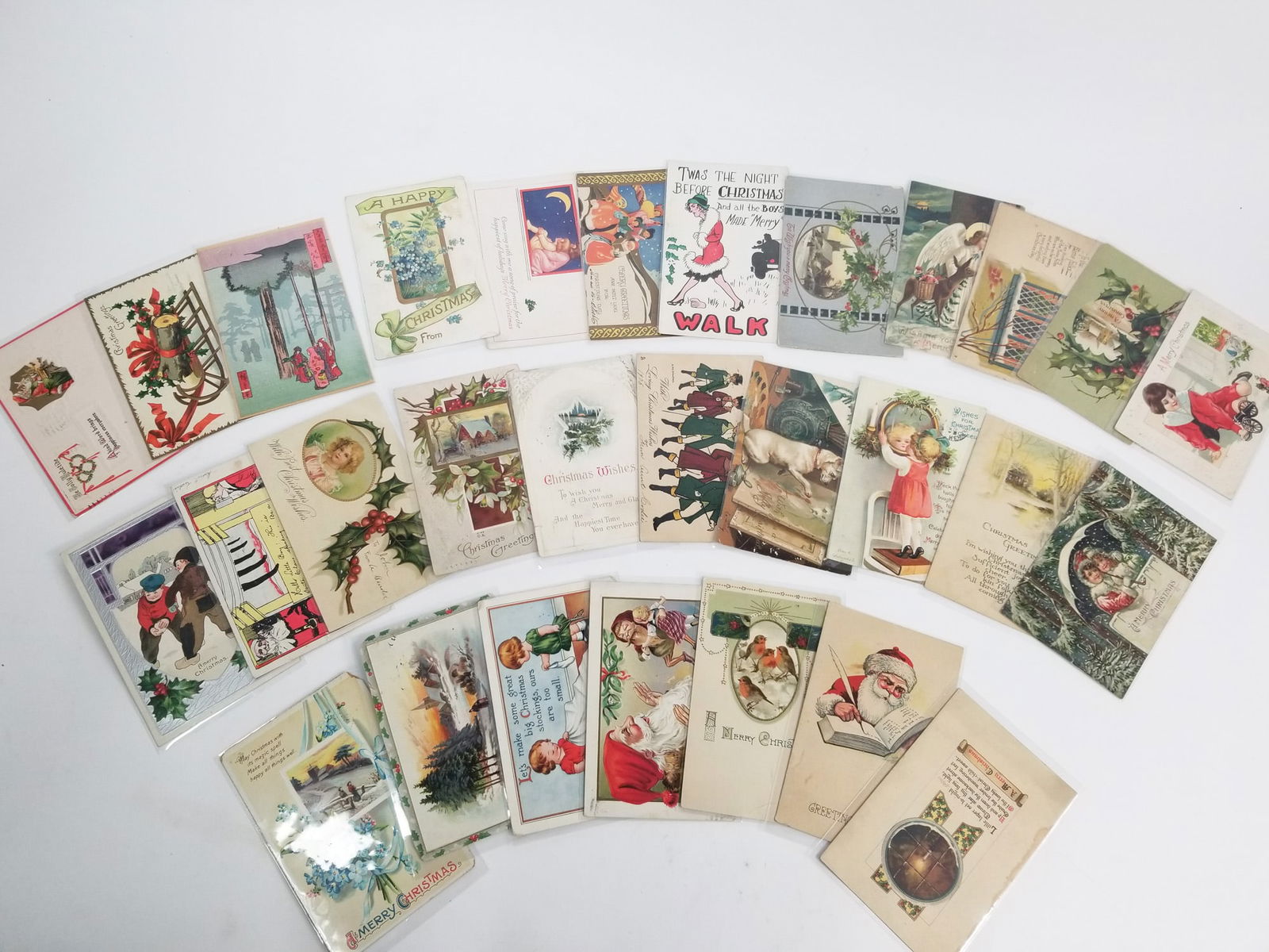 Grouping of Antique Christmas Postcards (1 of 3)