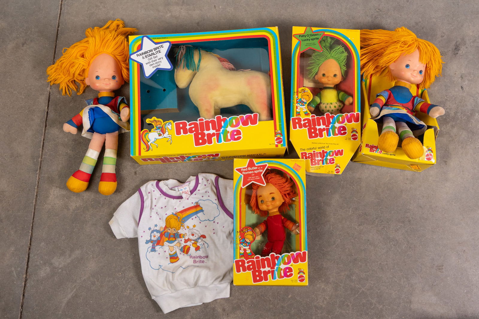 Vintage Mattel Rainbow Brite Toys & Memorabilia Assortment: Vintage Mattel Rainbow Brite Toys & Memorabilia AssortmentLiteratureBrooks Auction – Online Auction Terms & Conditions Contact: (856) 694-2960 | info@brooks.auction READ BEFORE YOU BID: We want