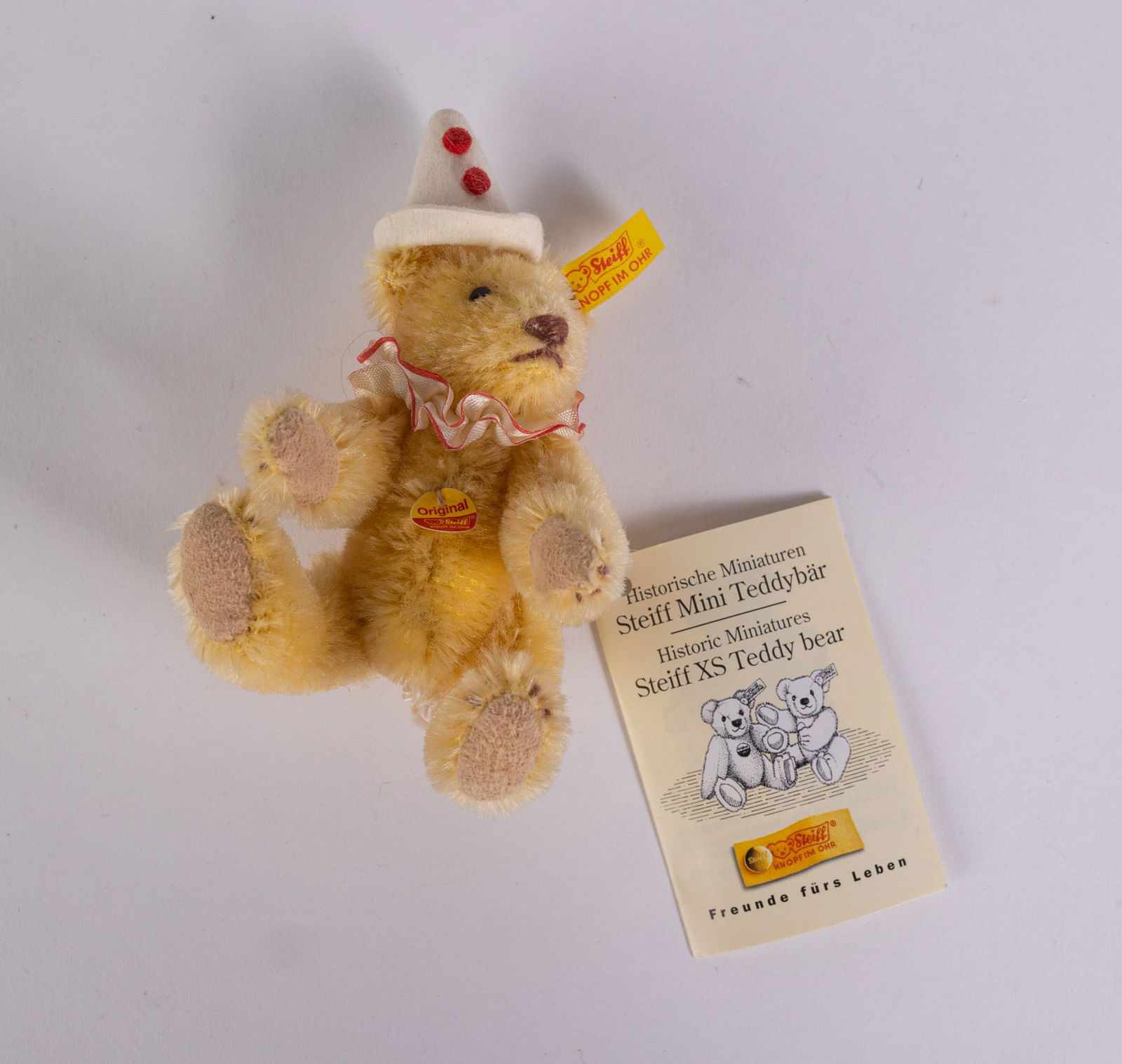 Steiff Miniature 3.5" Clown Teddy Bear (1 of 7)