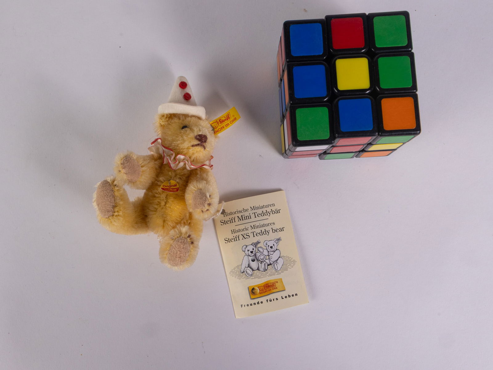 Steiff Miniature 3.5" Clown Teddy Bear - 2