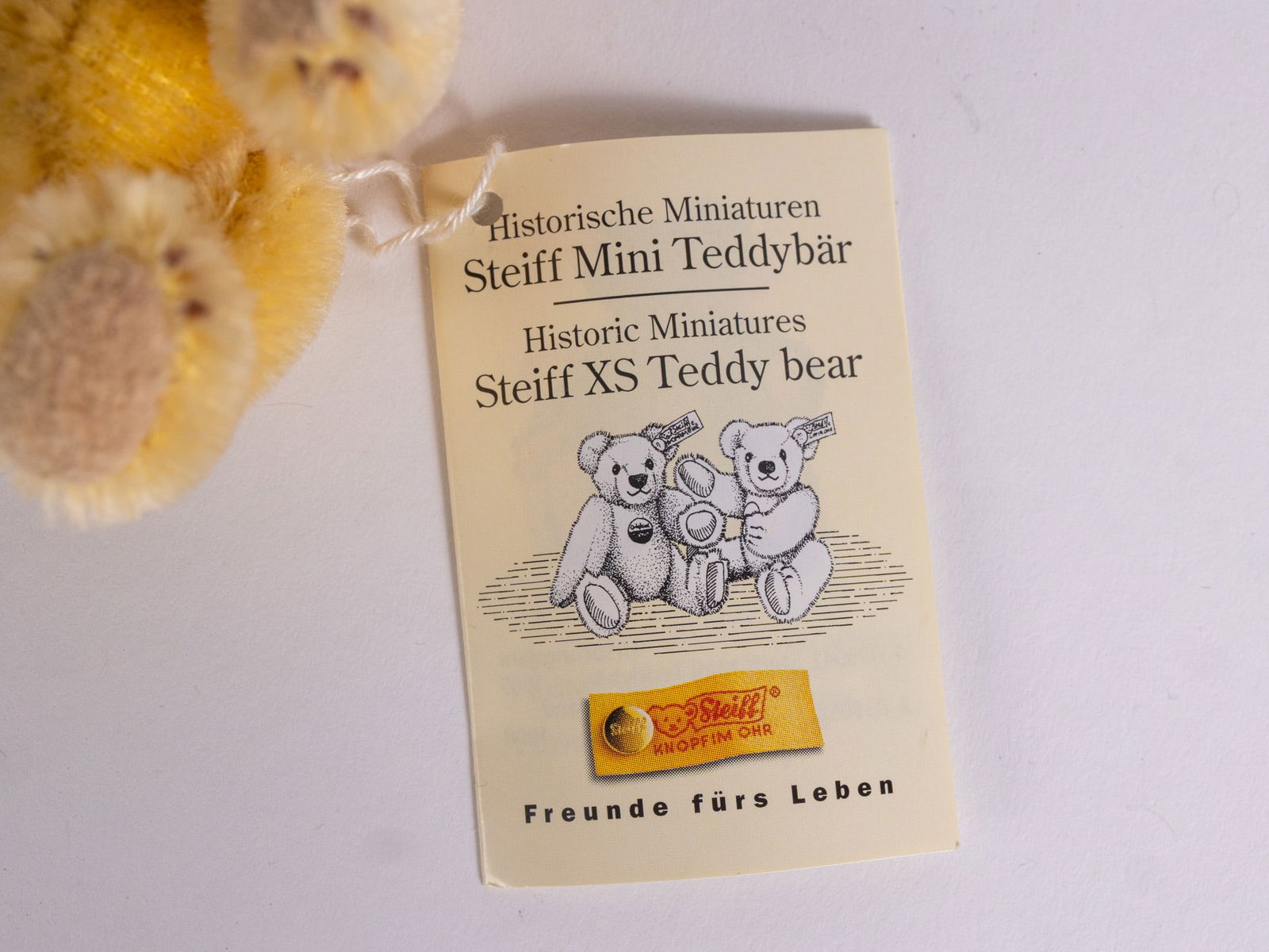 Steiff Miniature 3.5" Clown Teddy Bear - 3