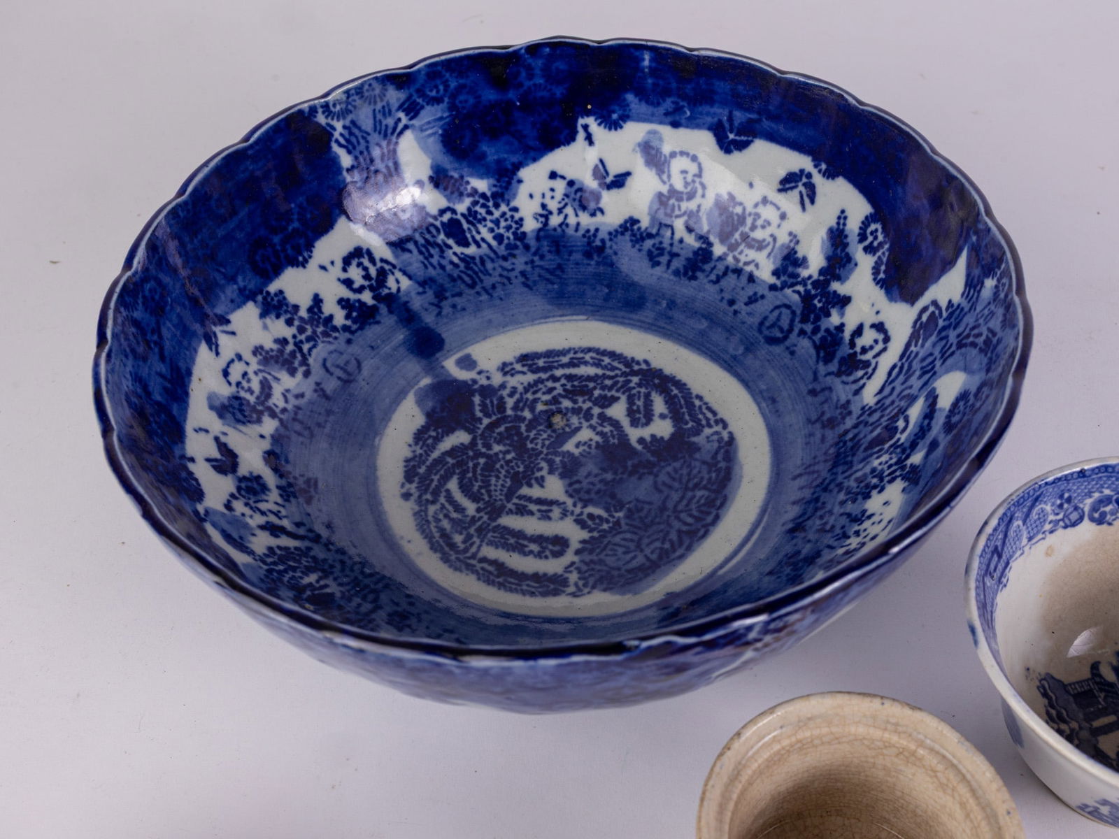 Four Pieces of Antique Early Asian Blue & White Porcelain - 3