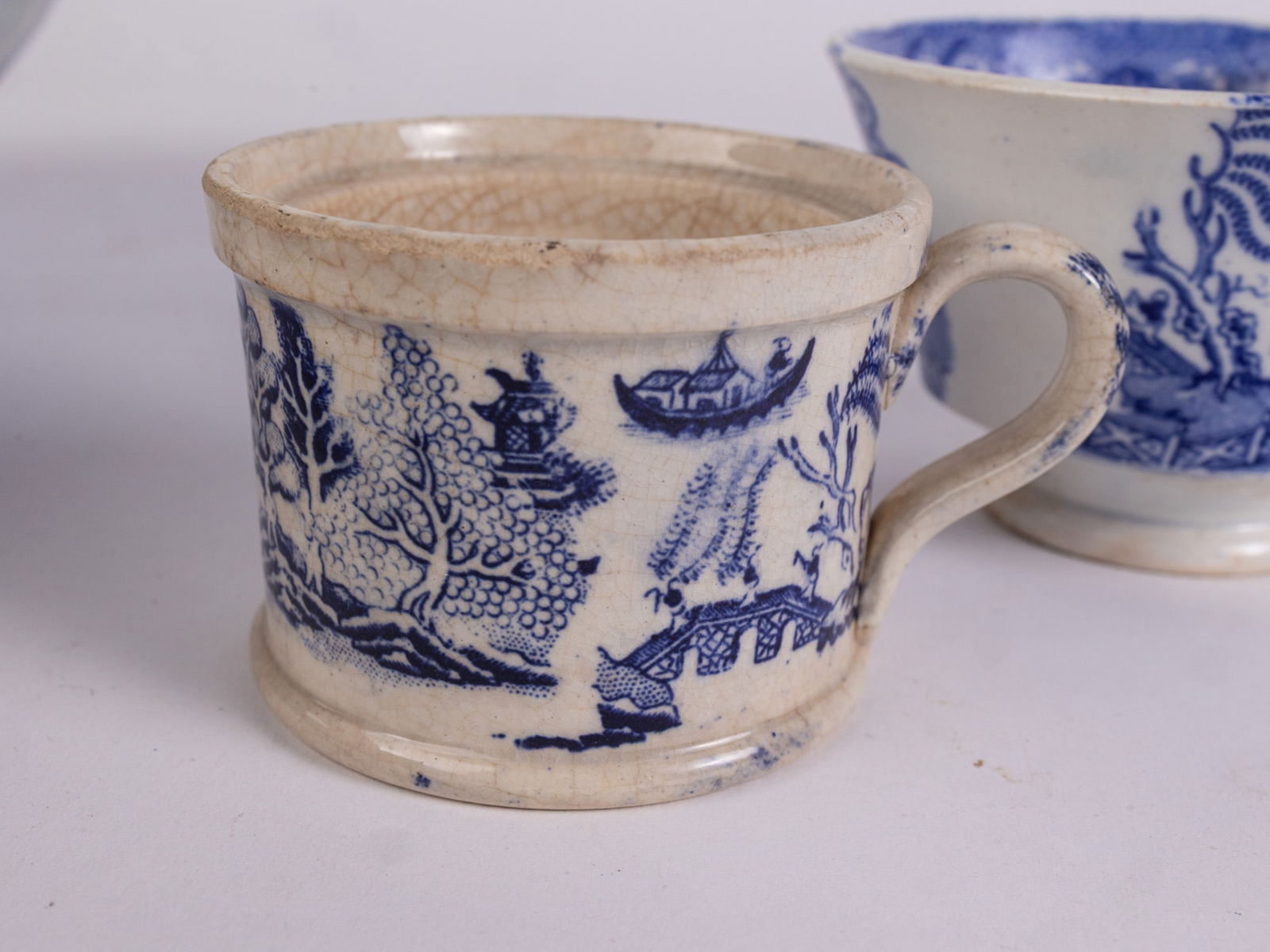 Four Pieces of Antique Early Asian Blue & White Porcelain - 4