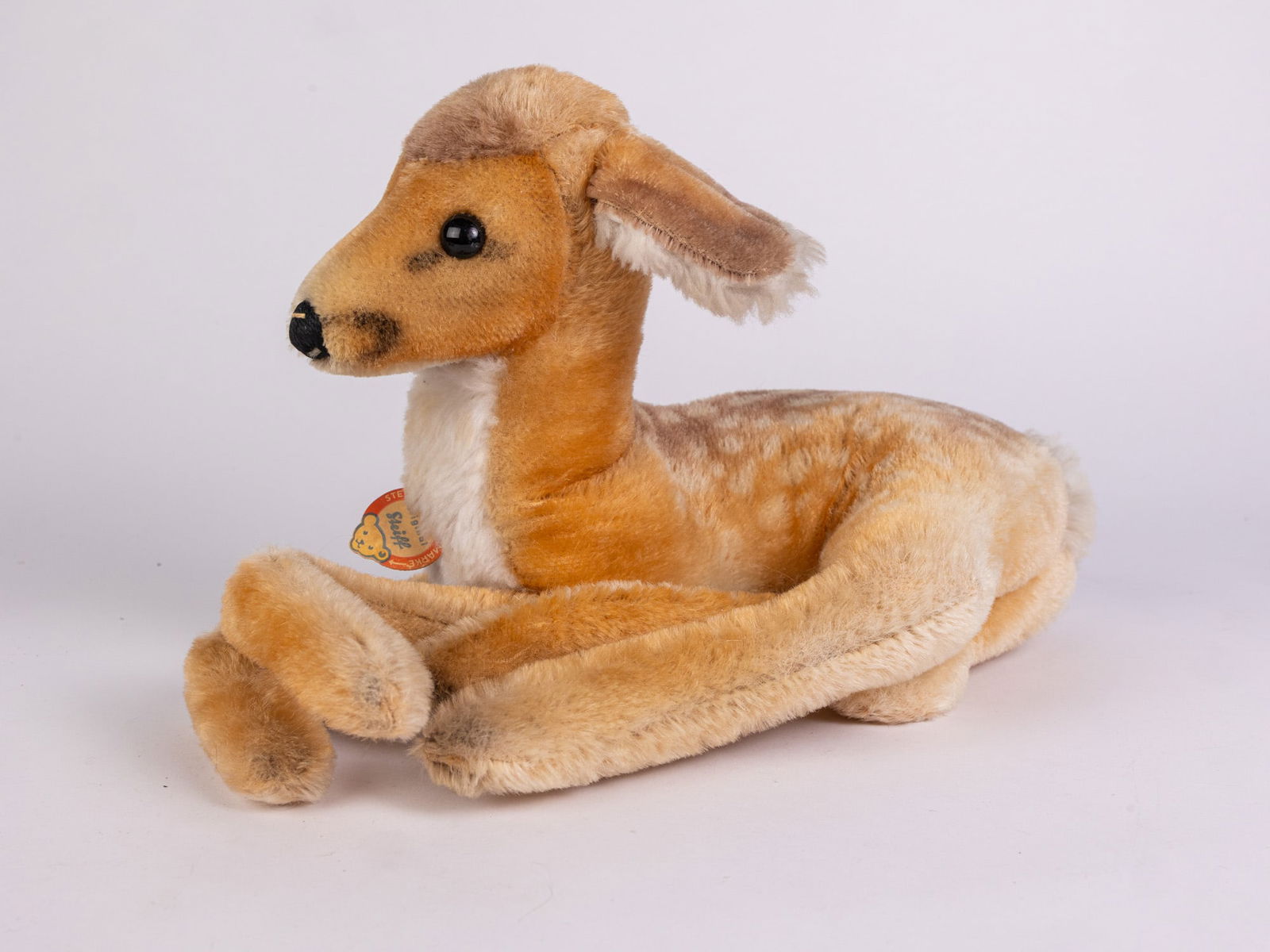 Steiff Vintage Reclining Fawn Deer Stuffed Animal (1 of 7)