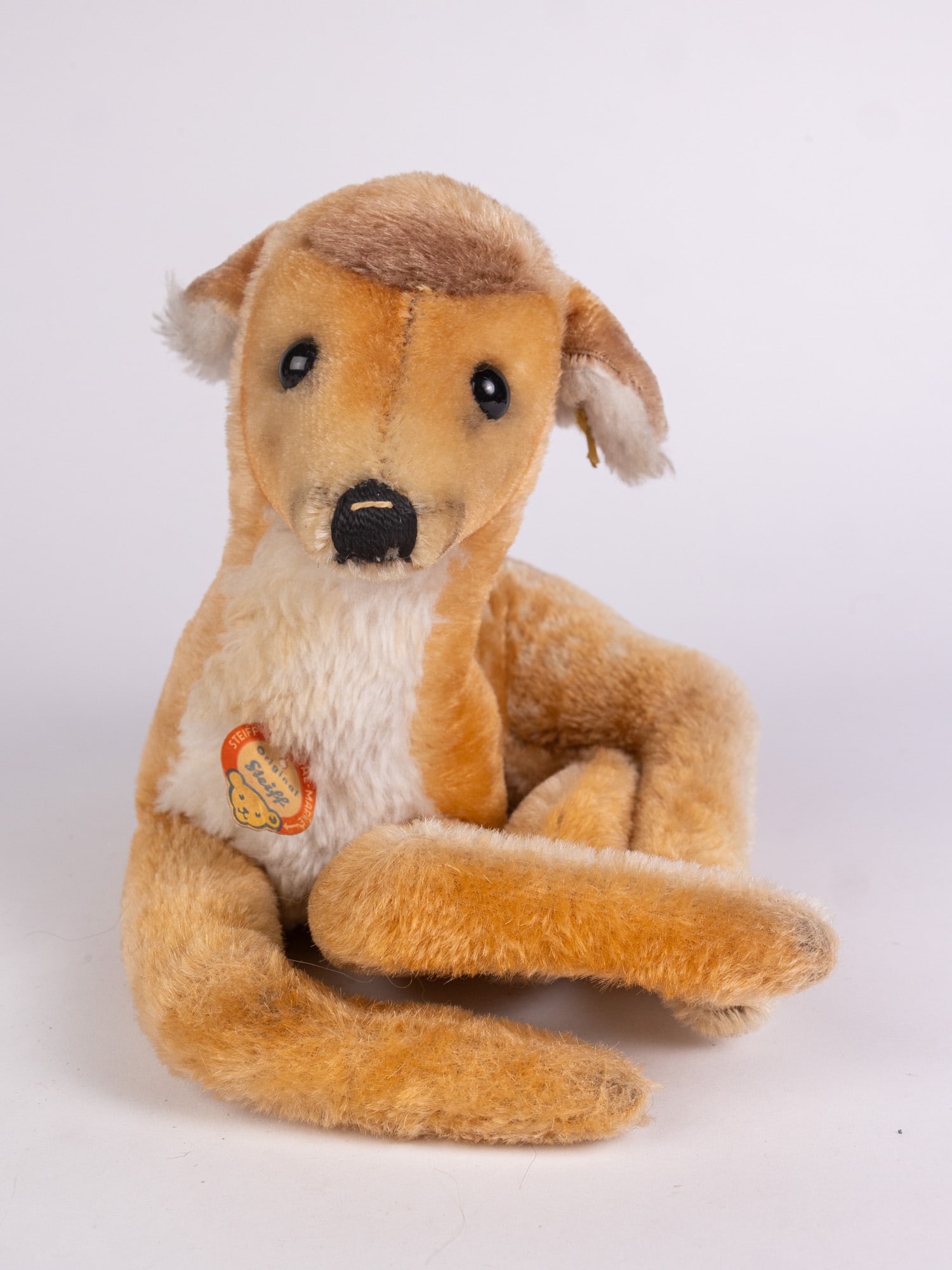 Steiff Vintage Reclining Fawn Deer Stuffed Animal - 3