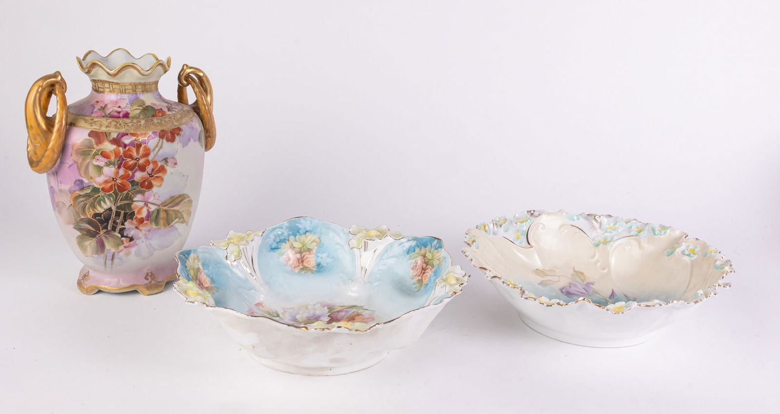 Three Pieces of Antique Porcelain ft. Two R.S. Prussia Attr Bowls (1 of 5)