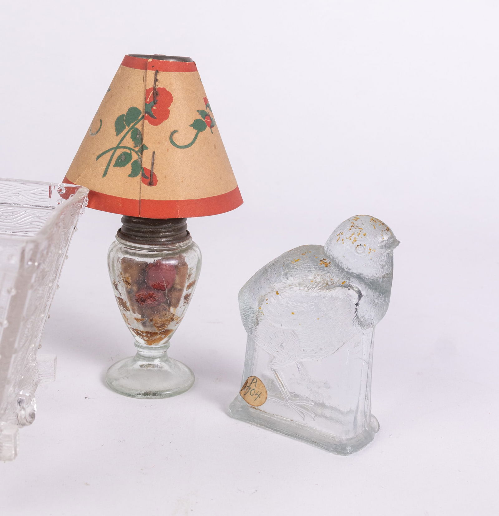 Antique Glass Candy Container Grouping ft. "Remember The Maine" - 5