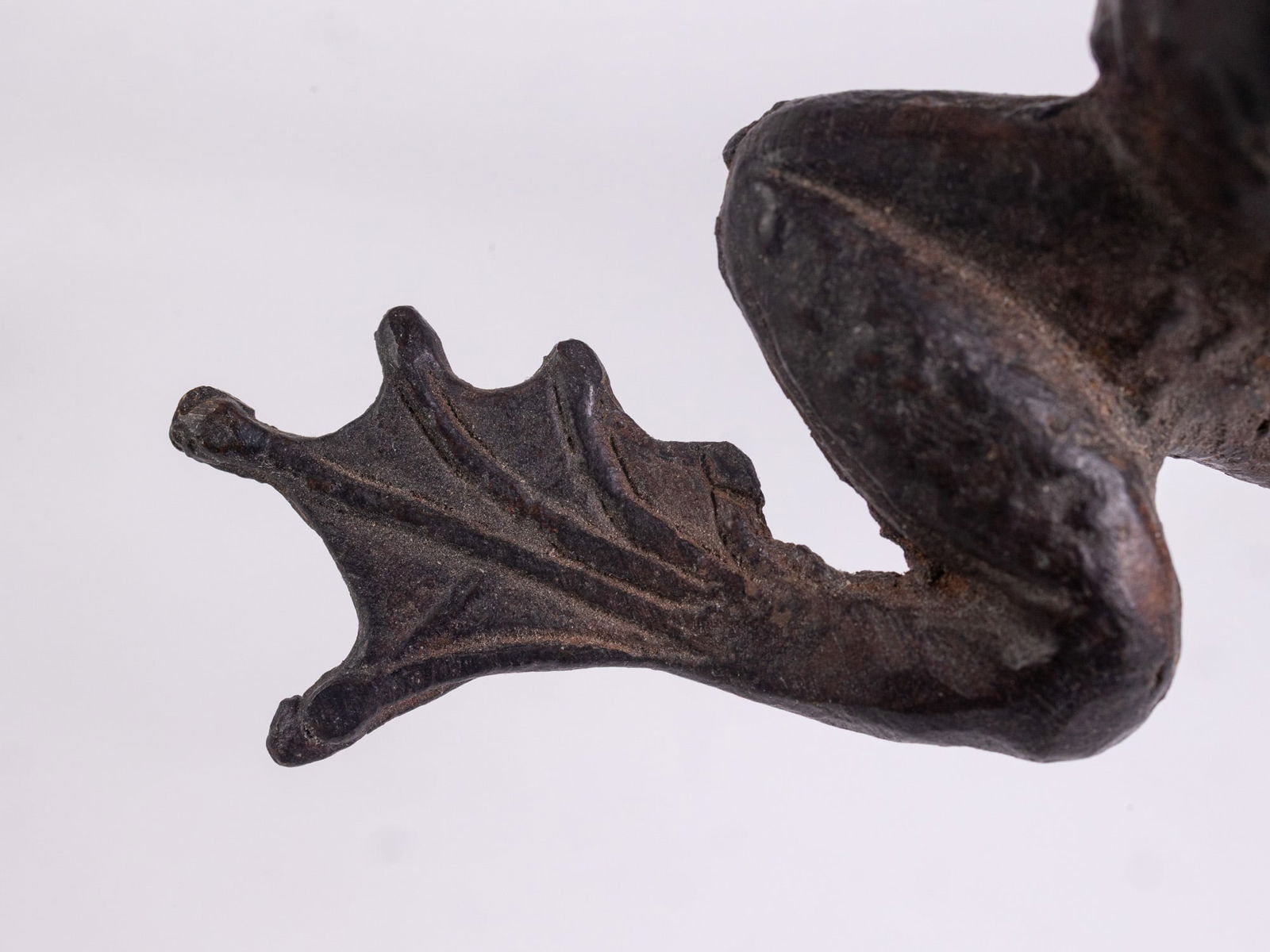 Antique Bronze Frog Figure - 4