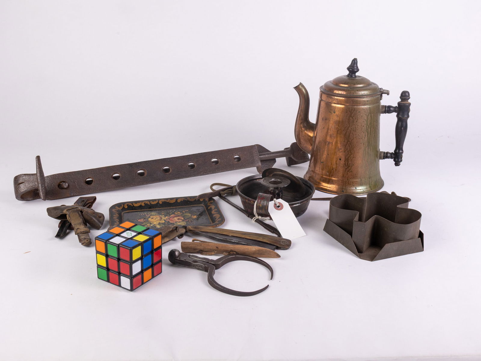 Antique & Early Articles Assortment ft. Corn Shuckers & Oil Lamp Chimney Cleaner - 2