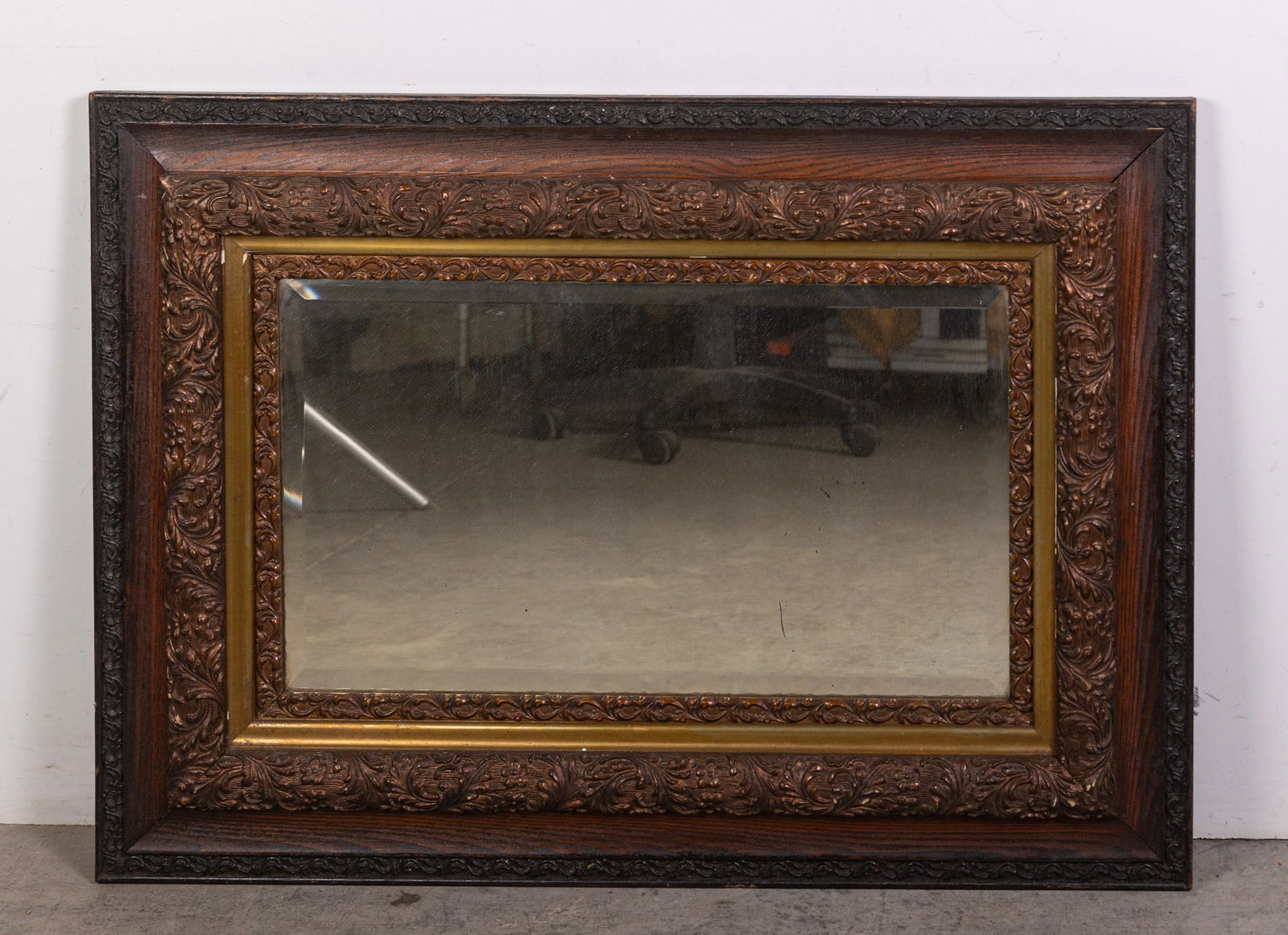 Vintage Ornately Carved Foliate Wall Mirror (1 of 3)